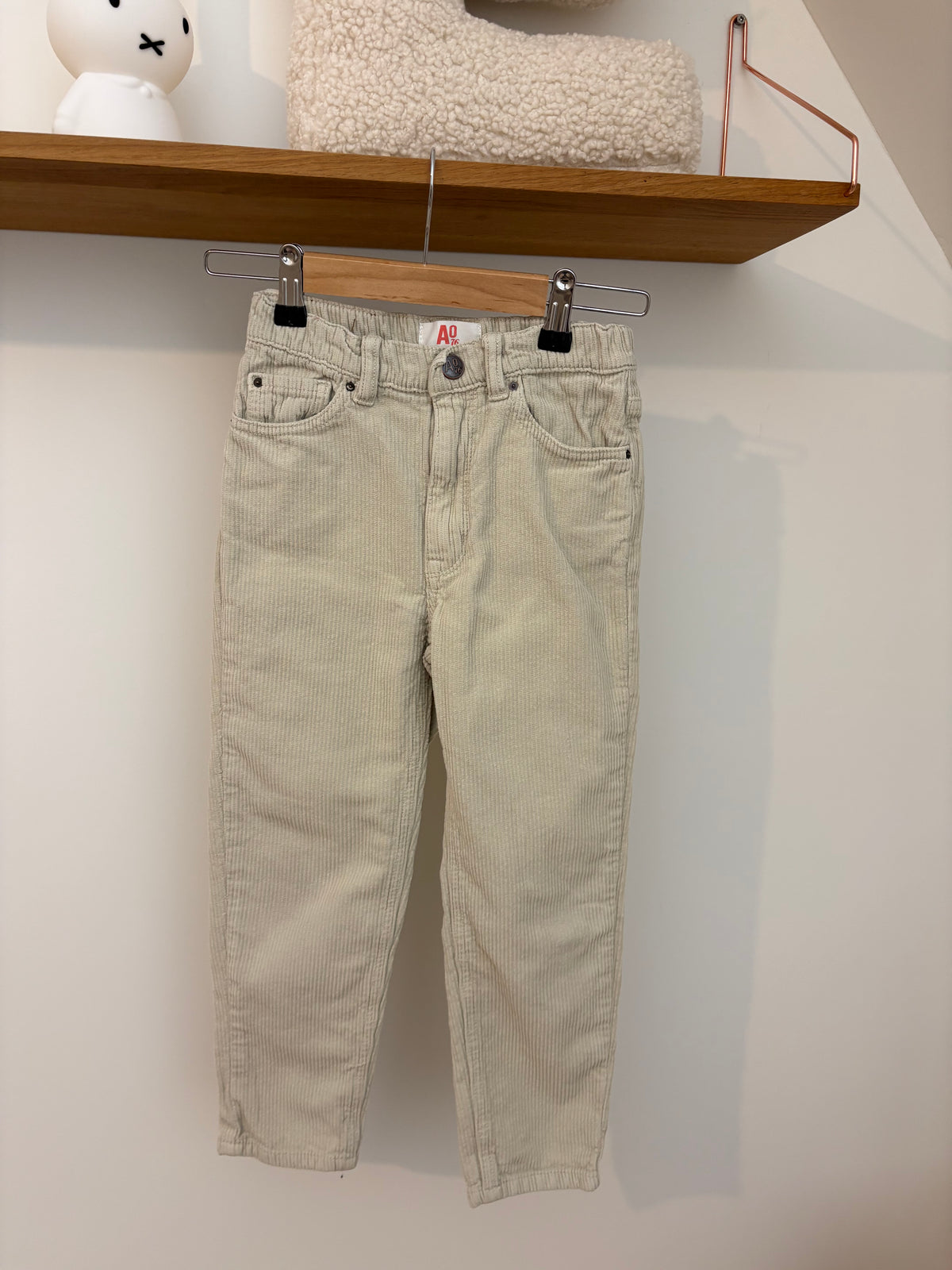 American Outfitters - corduroy broek wit - 8Y