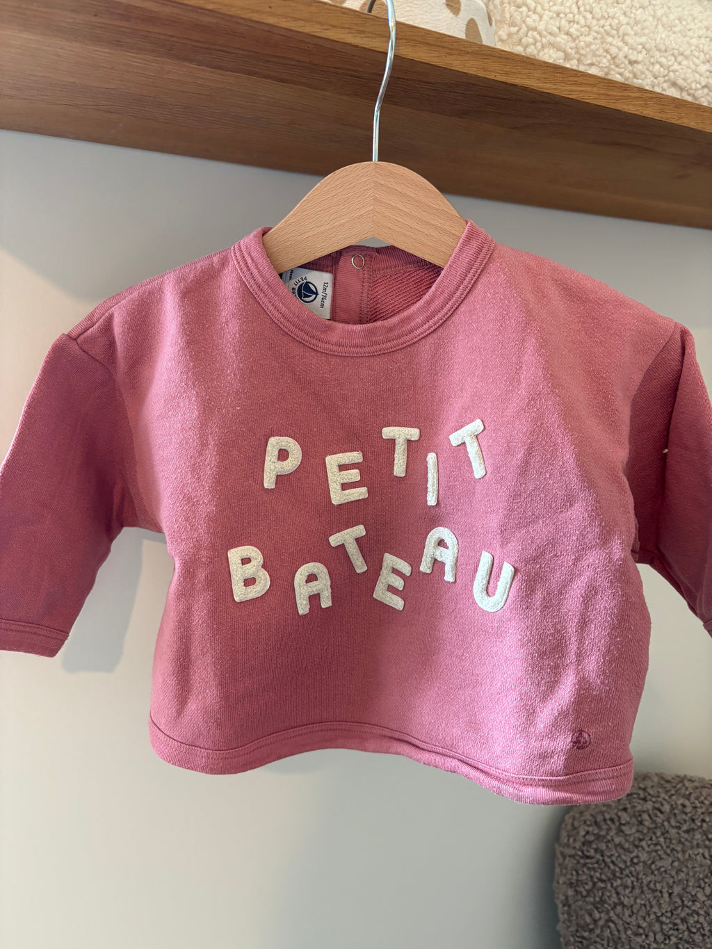 Petit Bateau- Roze Trui - 74 Petit Bateau