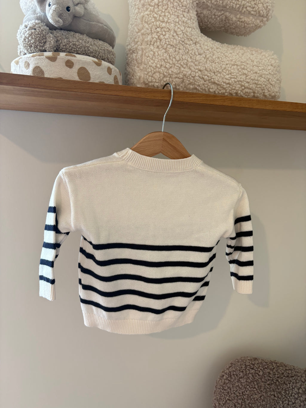 H&M - gestreepte trui met knopen - 68
