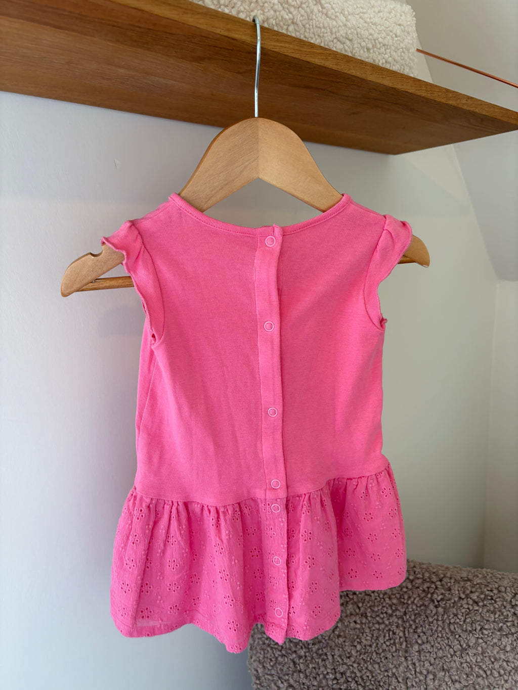 Petit Bateau - roze jurkje - 72