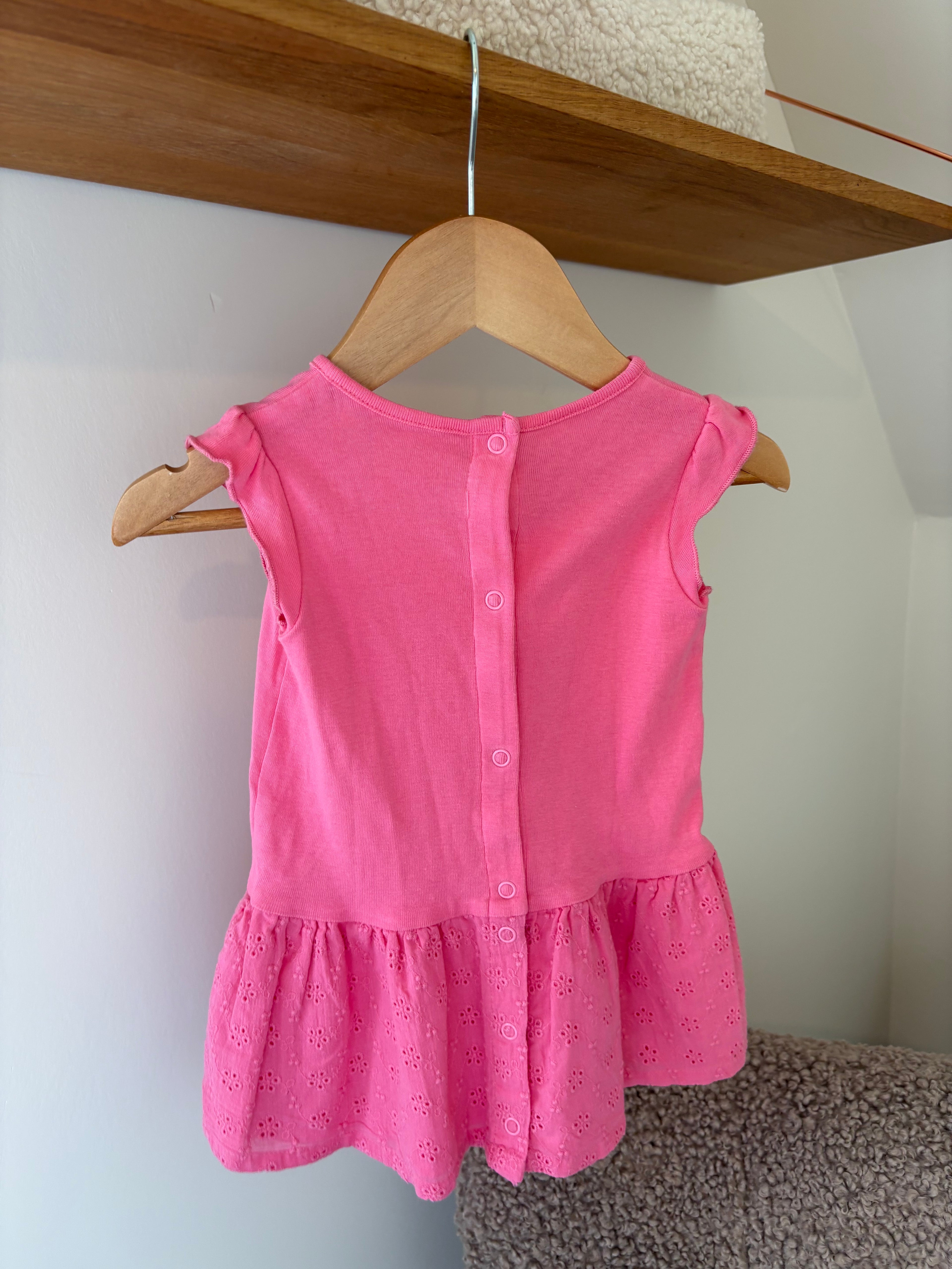 Petit Bateau - roze jurkje - 72