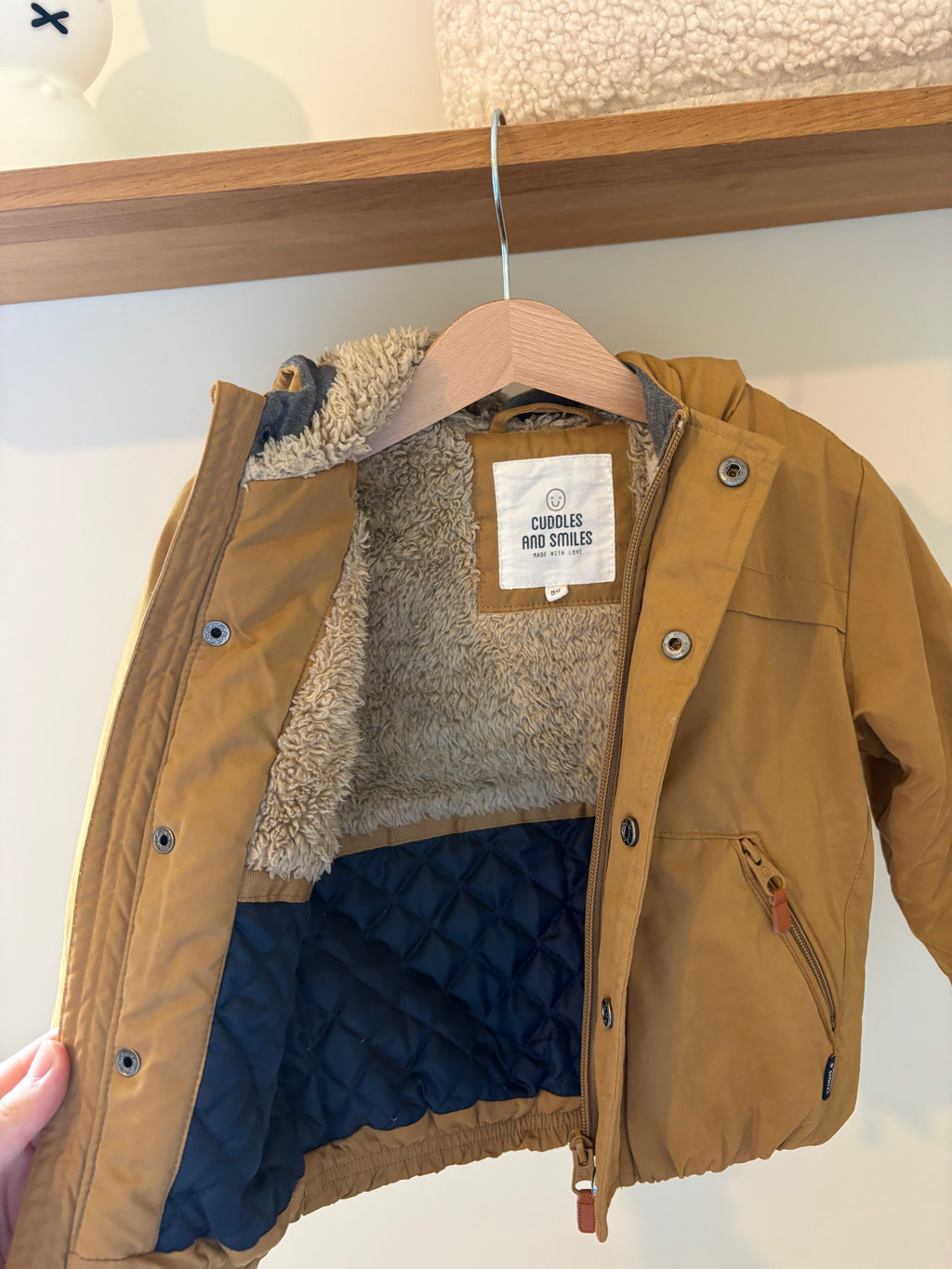 JBC - okerkleurige winterjas - 86