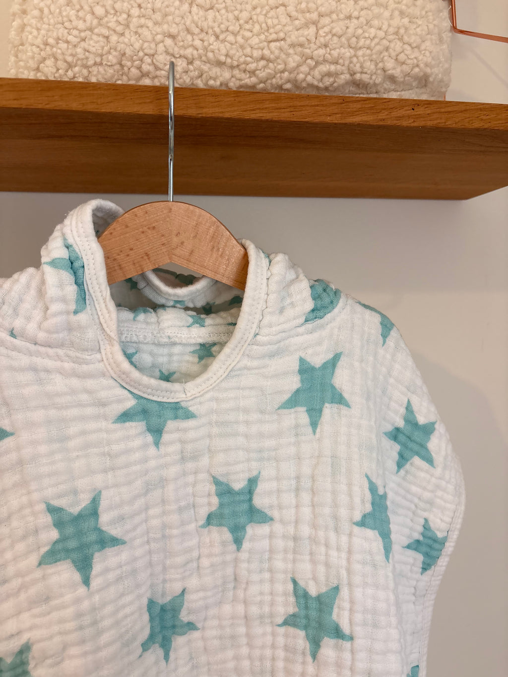 Jollein - tetra poncho blauwe sterren - newborn