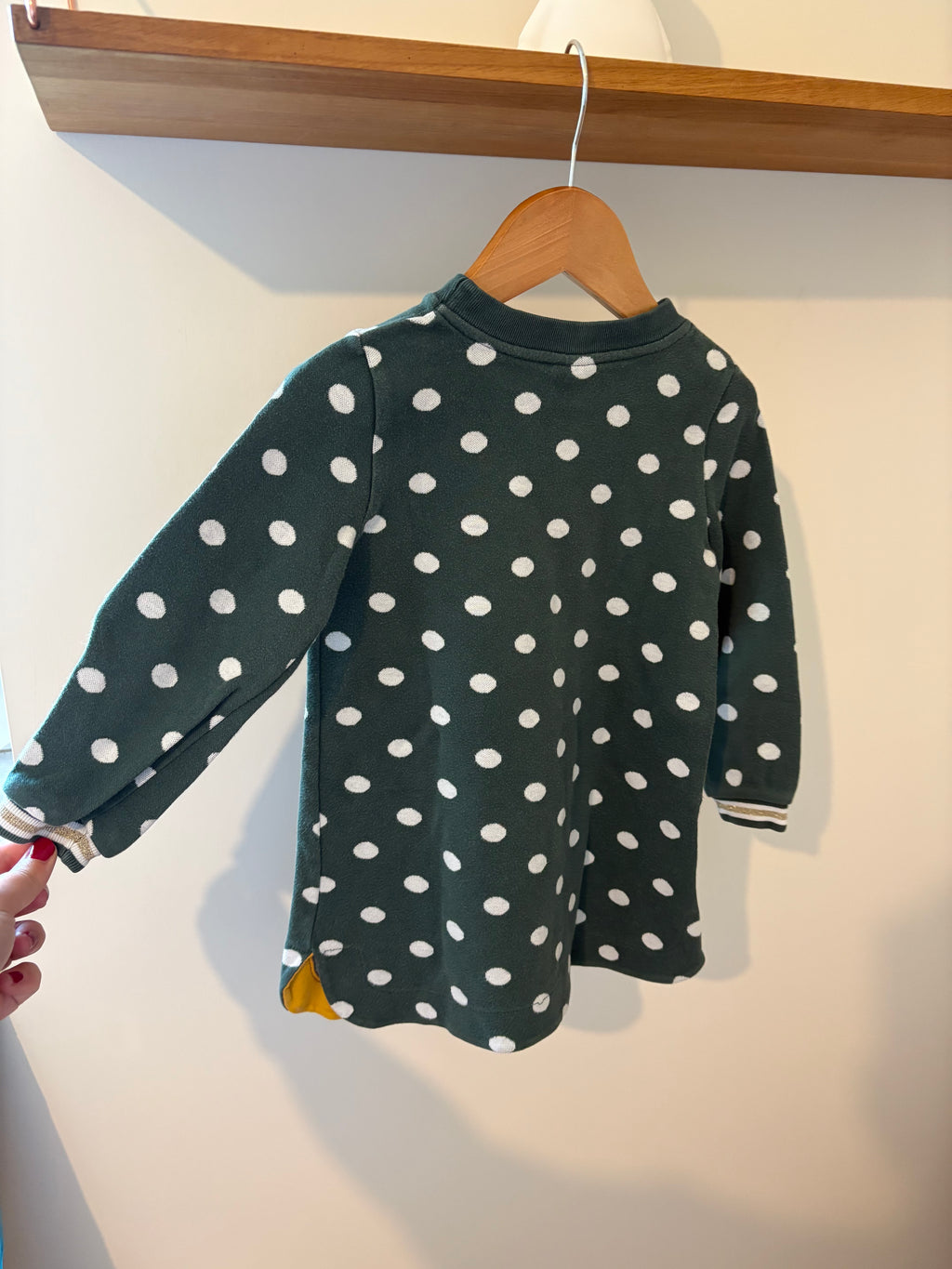 Petit Bateau - kleedje met bollen - 104