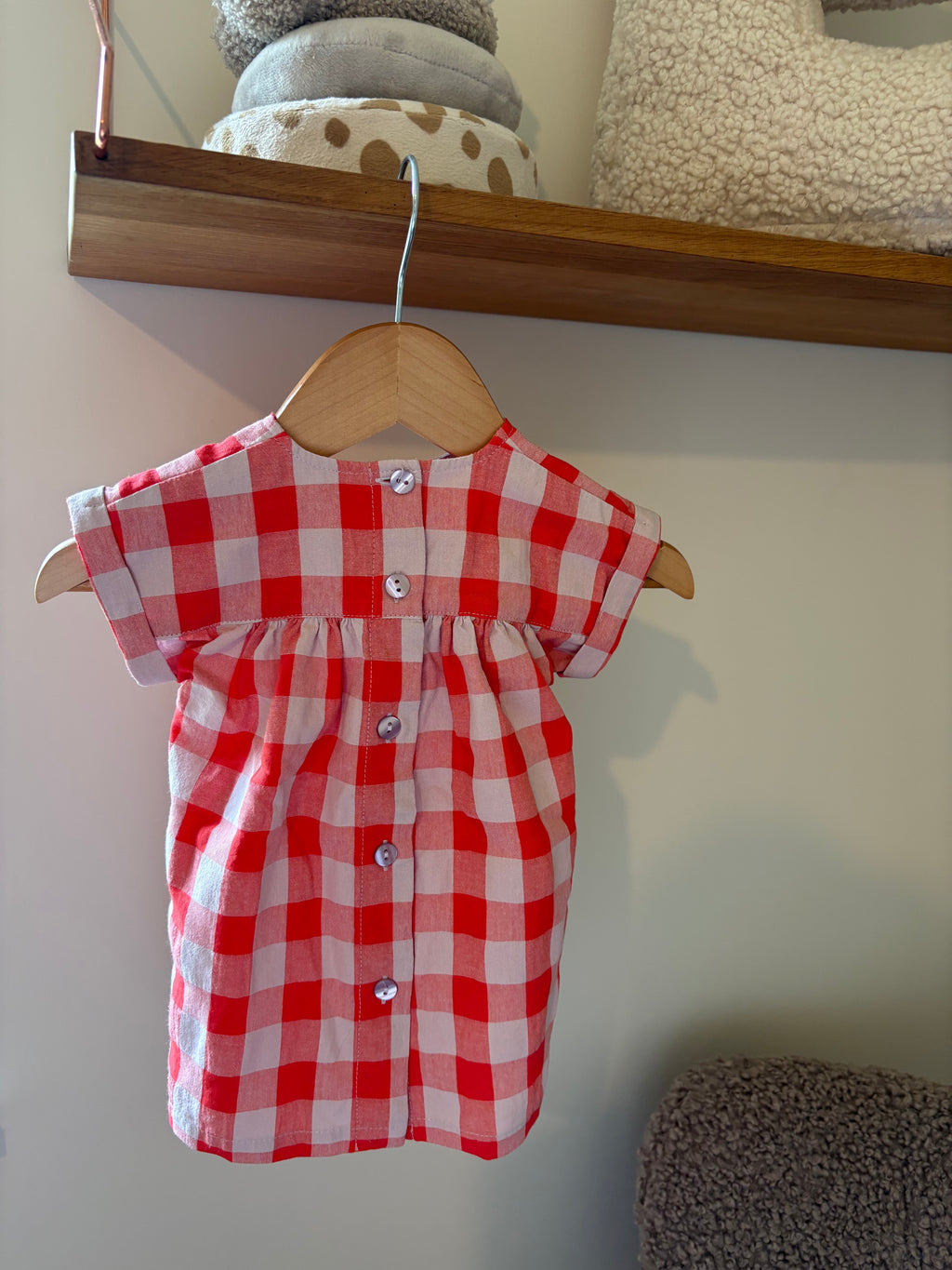 Petit Filou - Vichy ruit kleedje - 3M