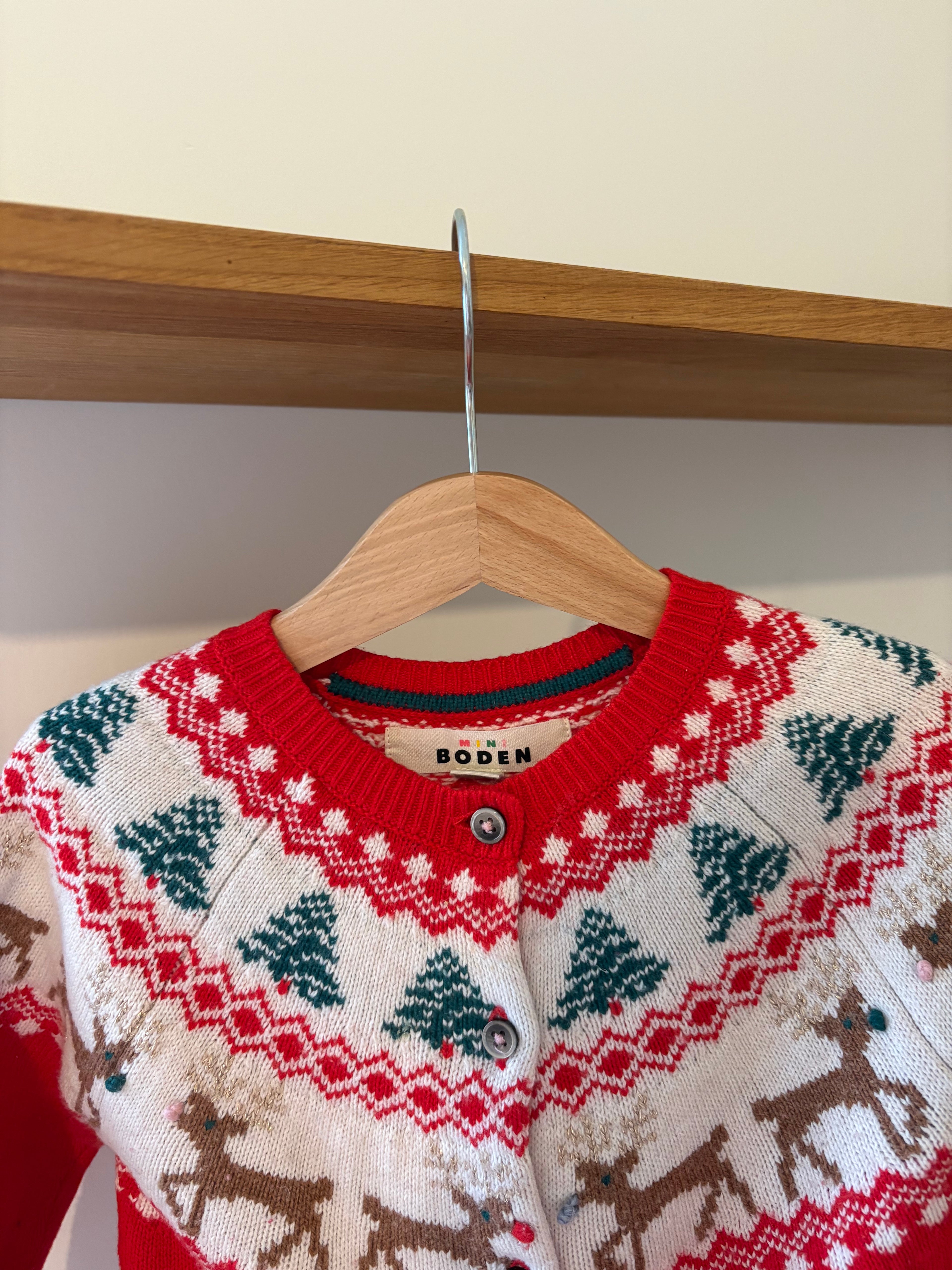 Mini Boden kersttrui - 98