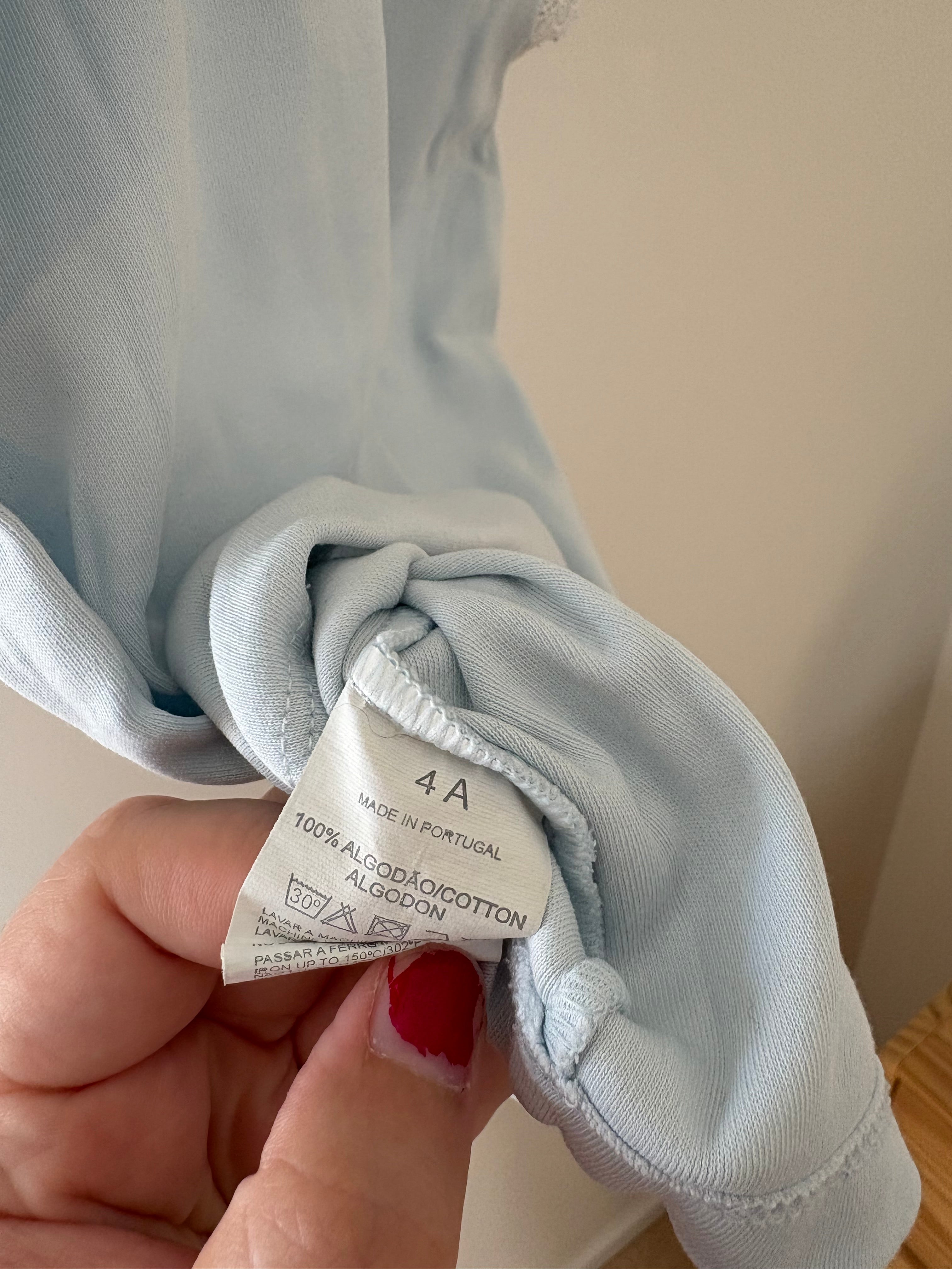 Baby Lai - blauwe tshirt met kraagje - 4Y
