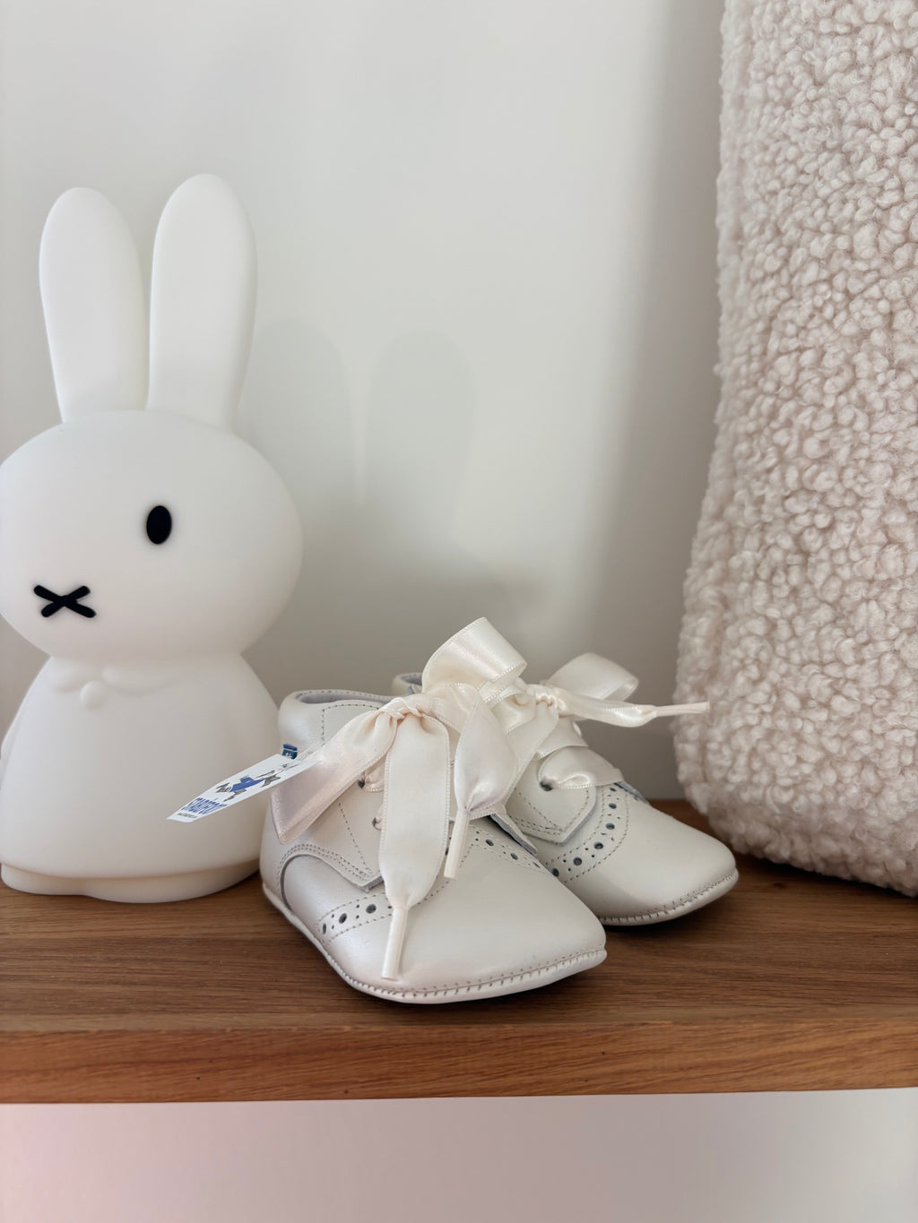 Stabifoot - witte babyschoentjes met strik - 19 (nieuw)
