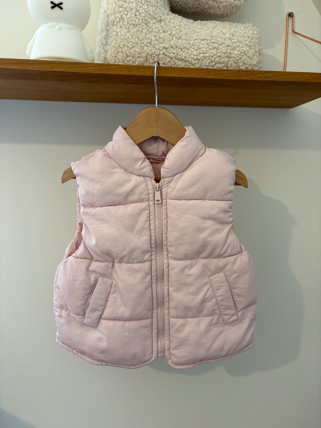 Zara - roze bodywarmer - 92