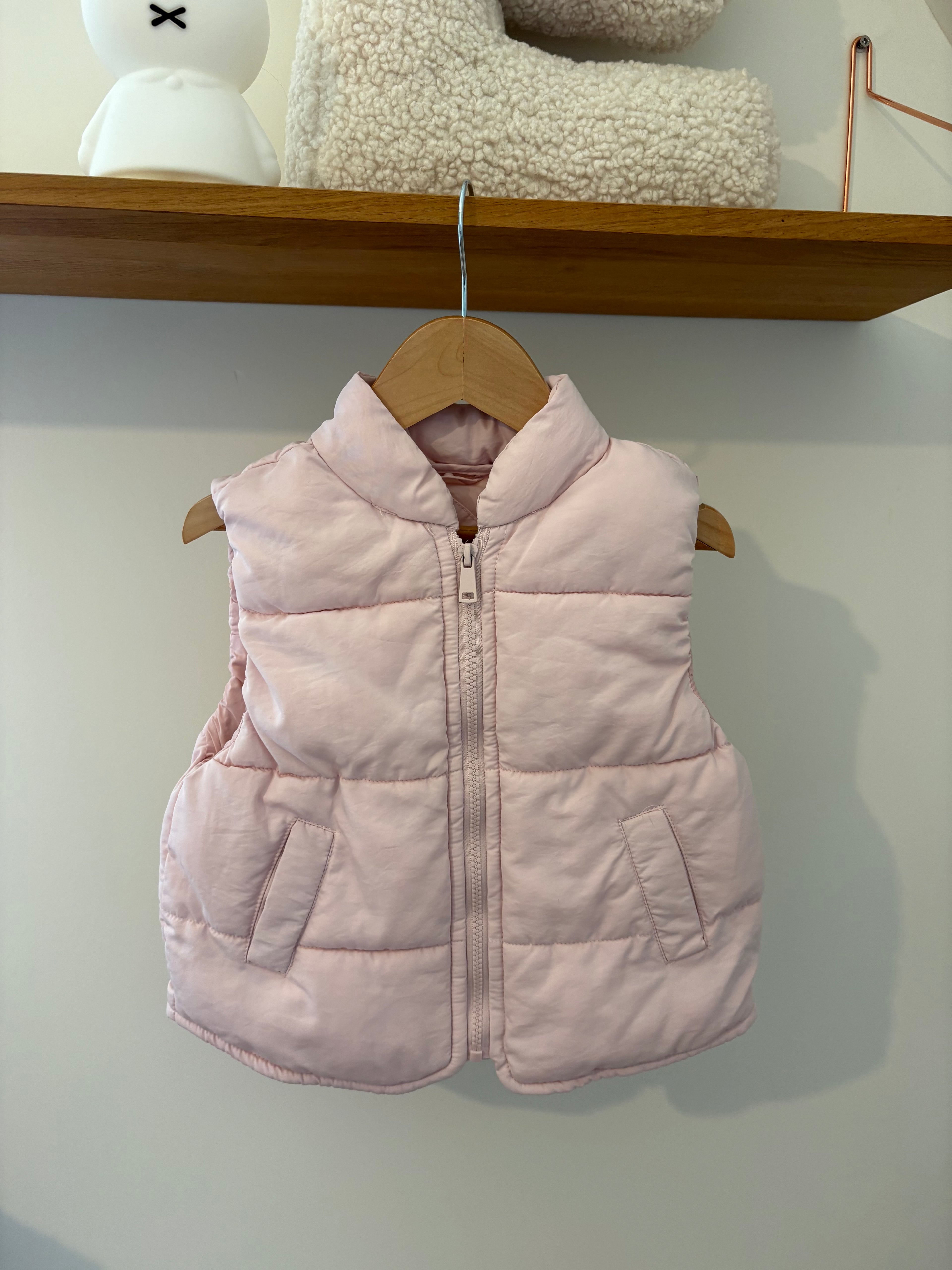 Zara - roze bodywarmer - 92
