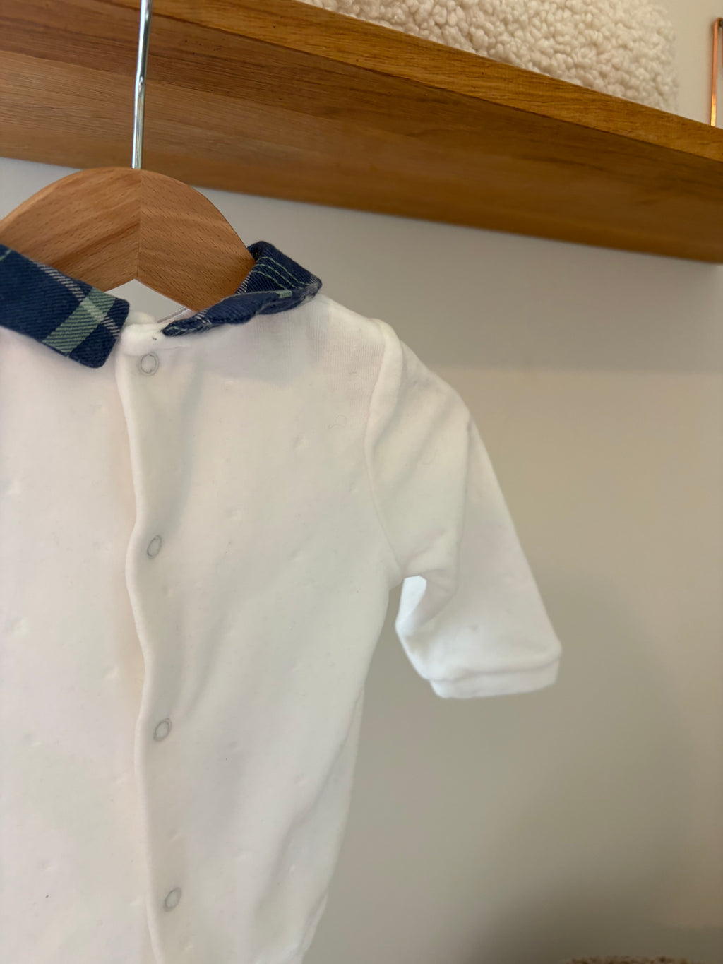 Mayoral - flanellen top met kraagje - 6M