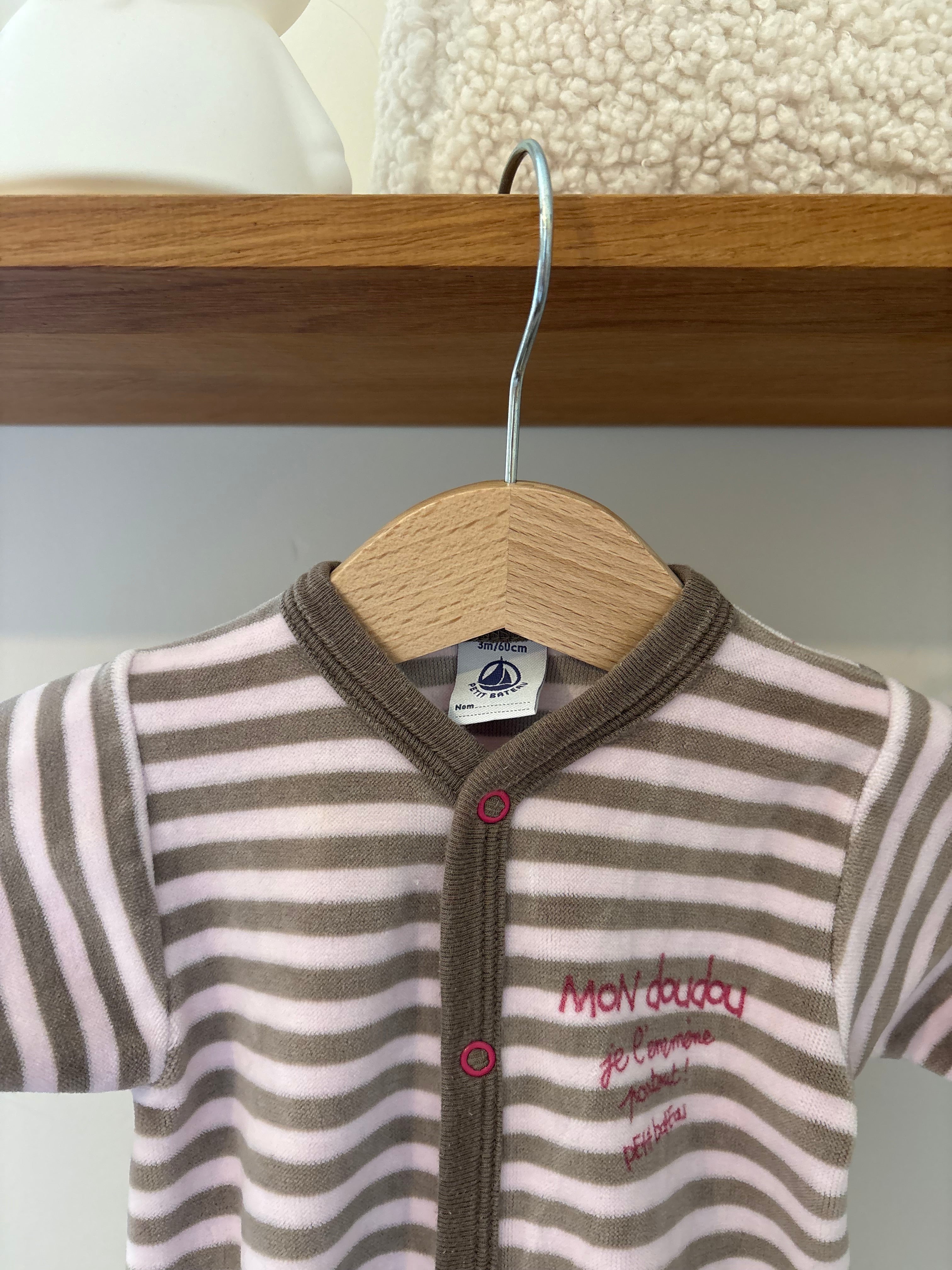 Petit Bateau - flanellen pyjama - 3M