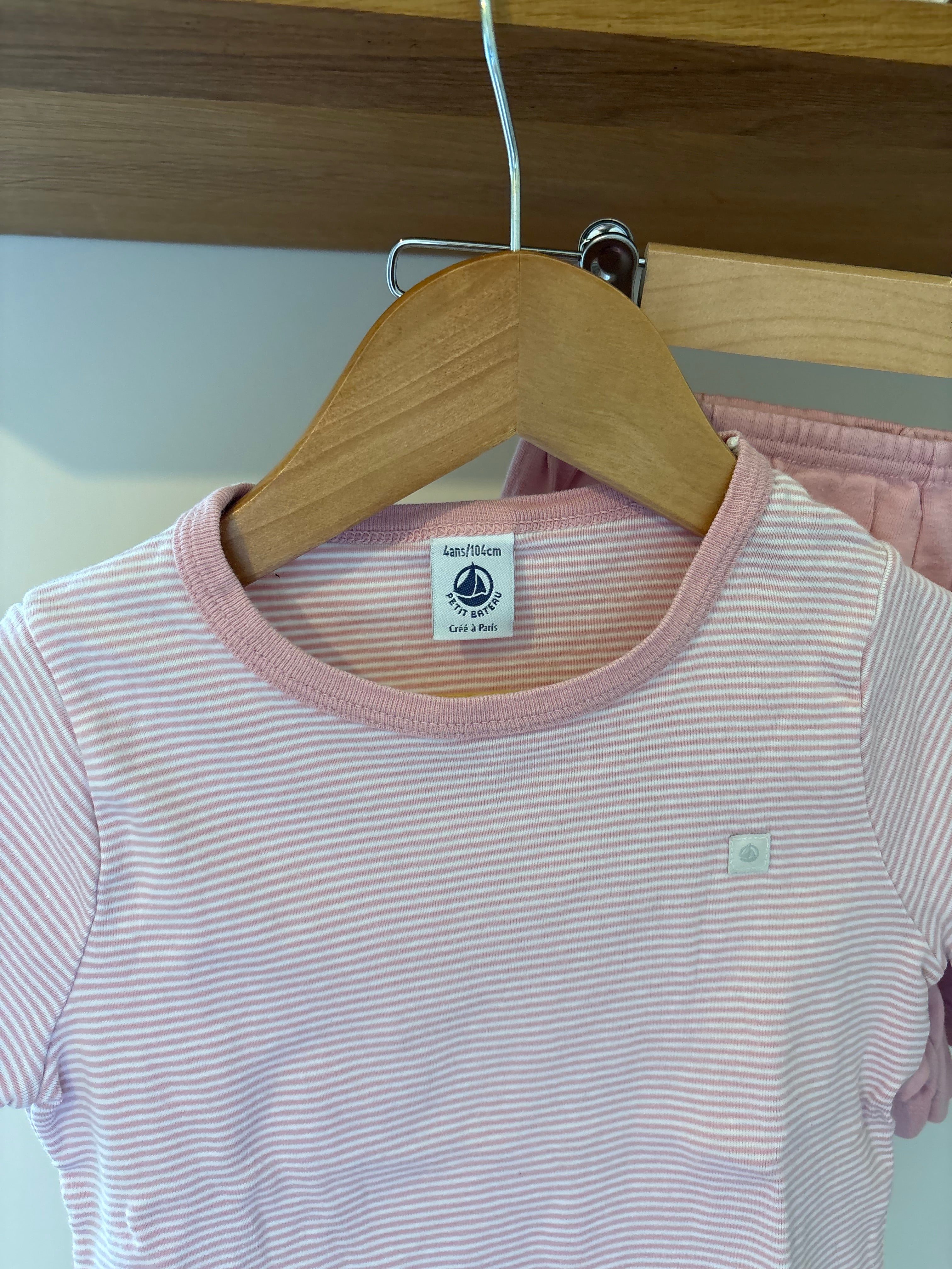 Petit Bateau - 2-delige pyjama roze - 95