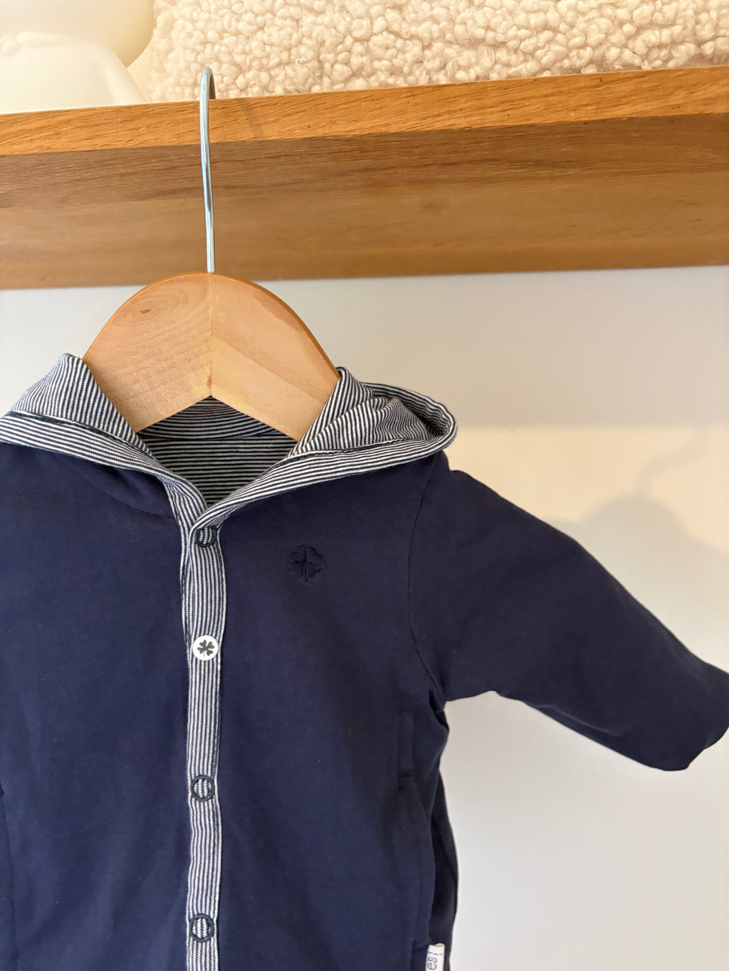 Noppies - marineblauw reversible jasje - 56