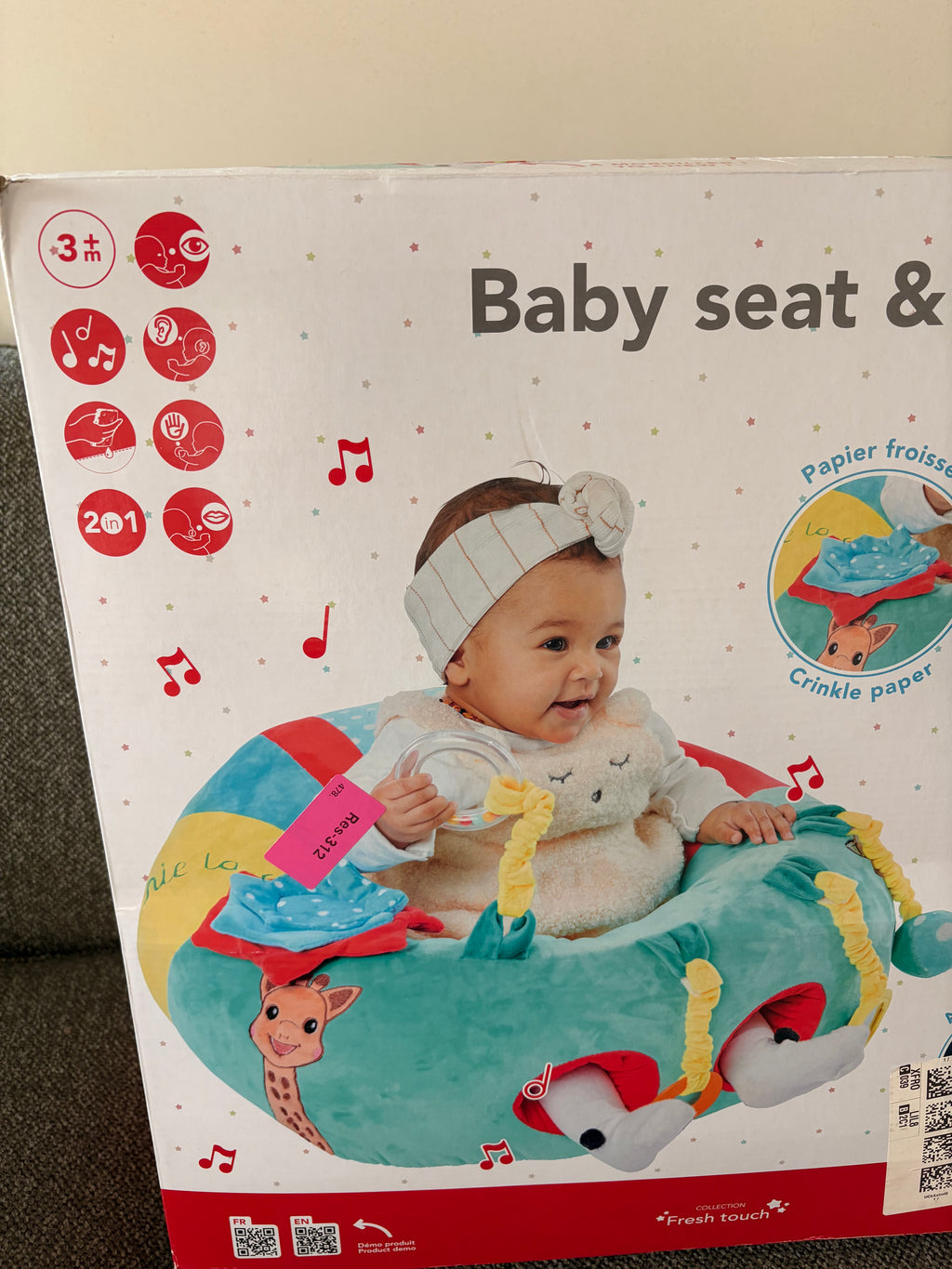 Sophie La Giraffe - Baby seat & play