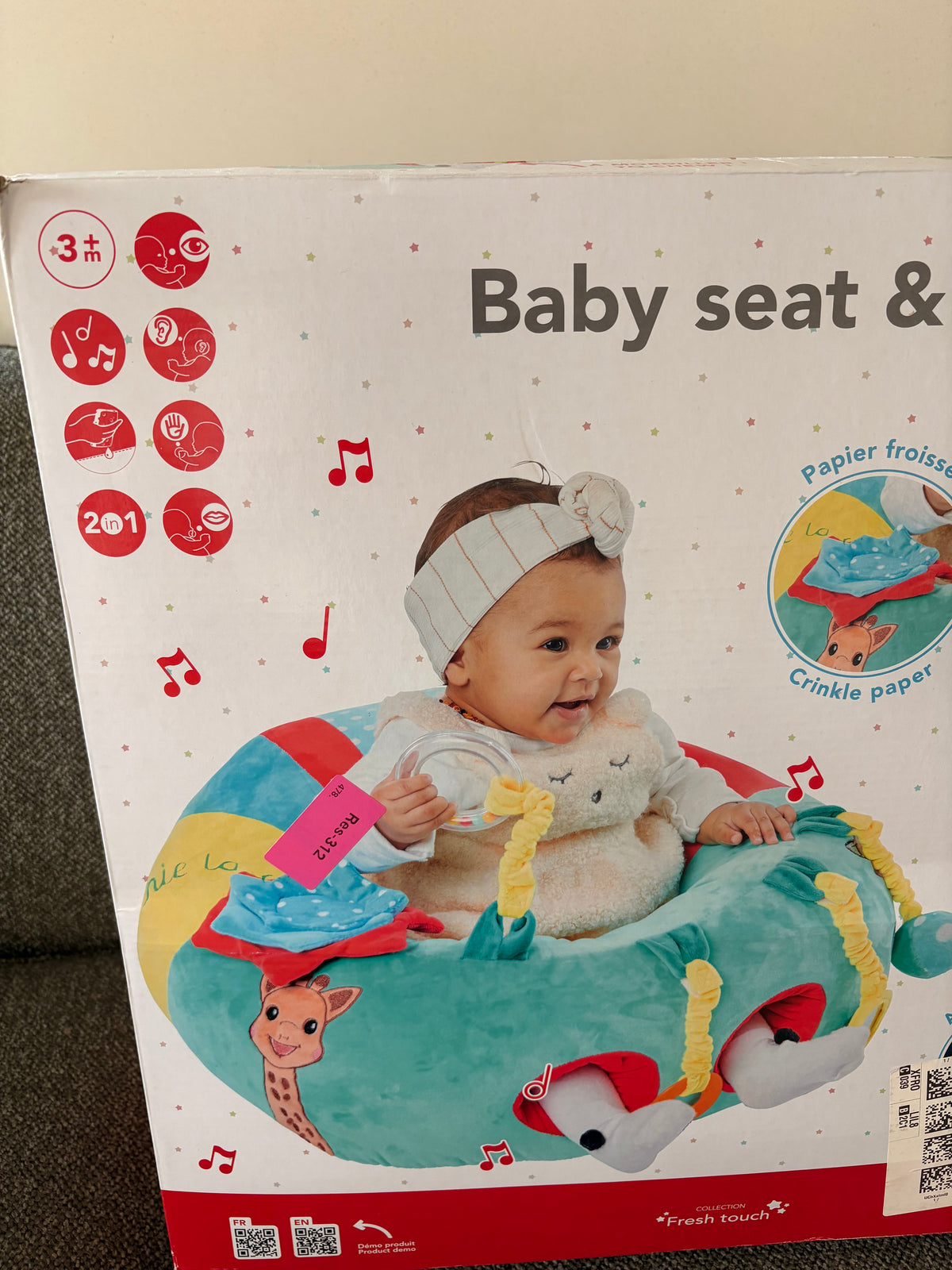 Sophie La Giraffe - Baby seat & play