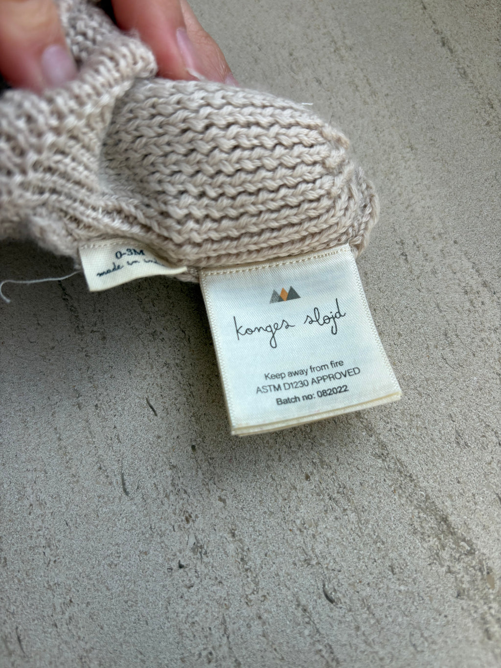 Konges Slojd - merino wool wantjes - 0/3M