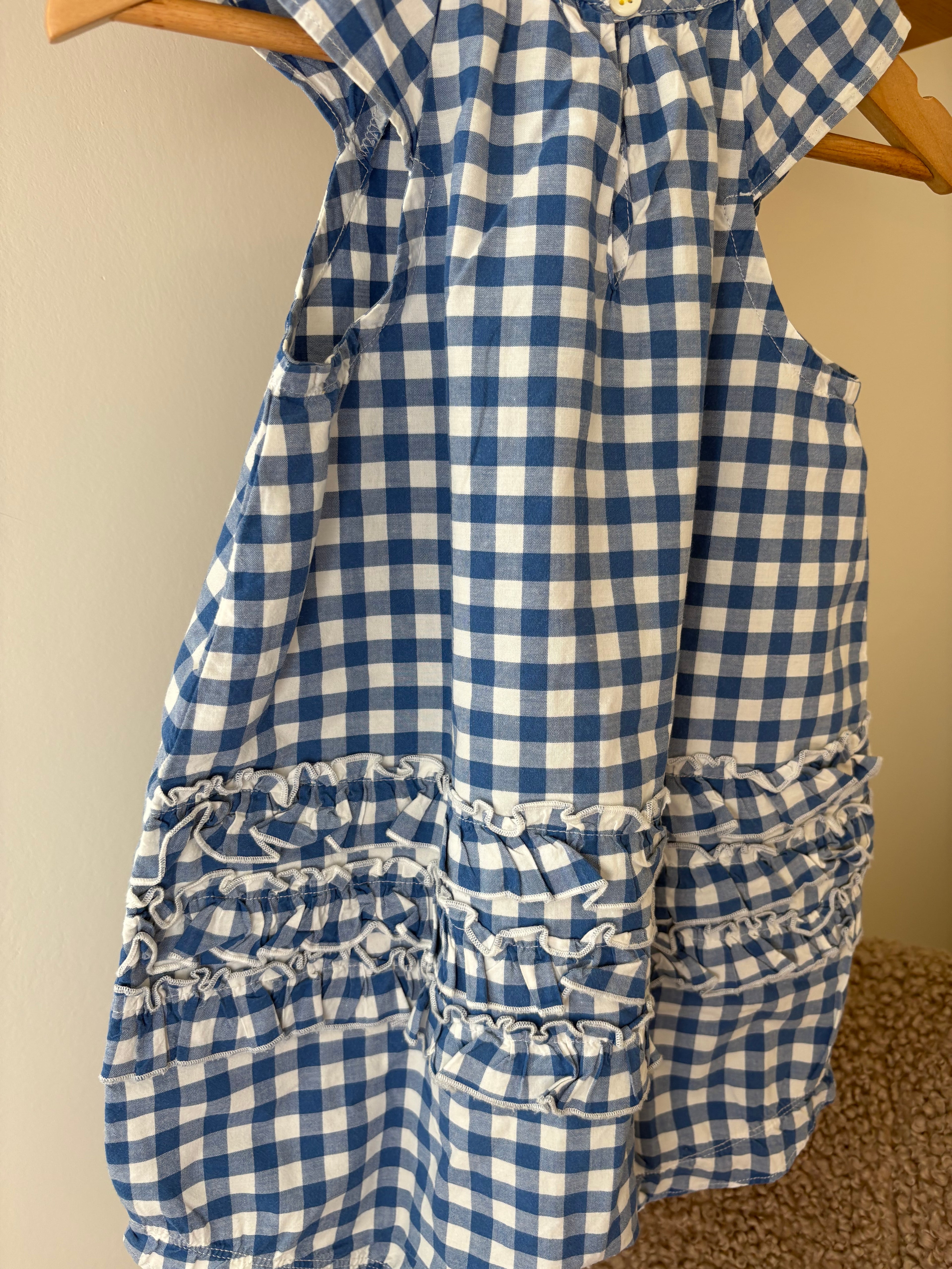 petit bateau - boxpakje blauw vichy ruitjes - 86