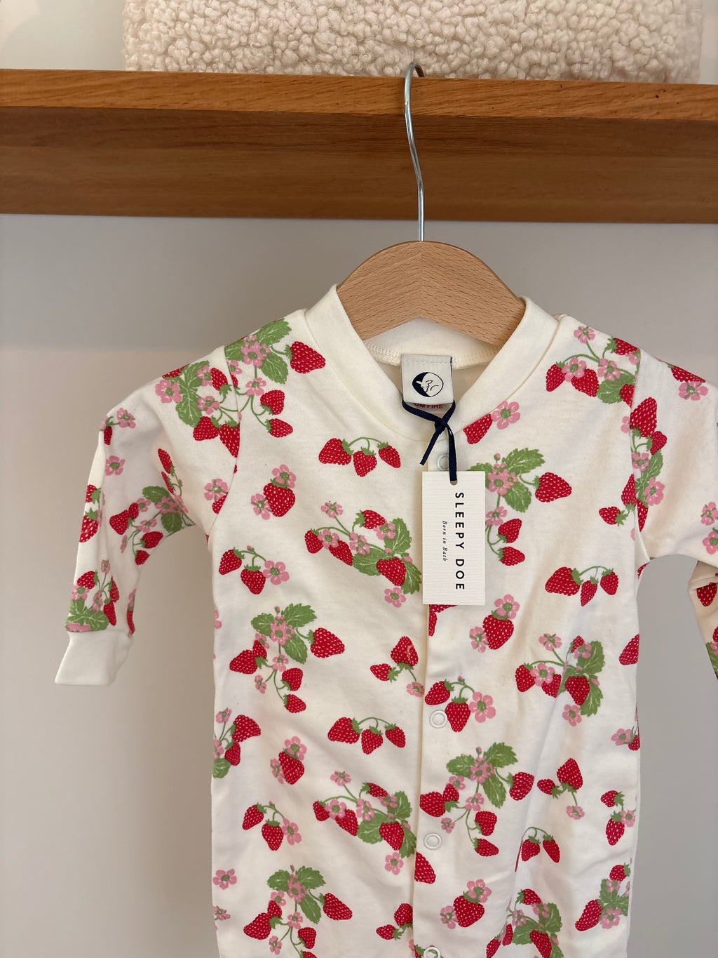 Sleepy Doe - pyjama pakje aarbeien - 0/3M