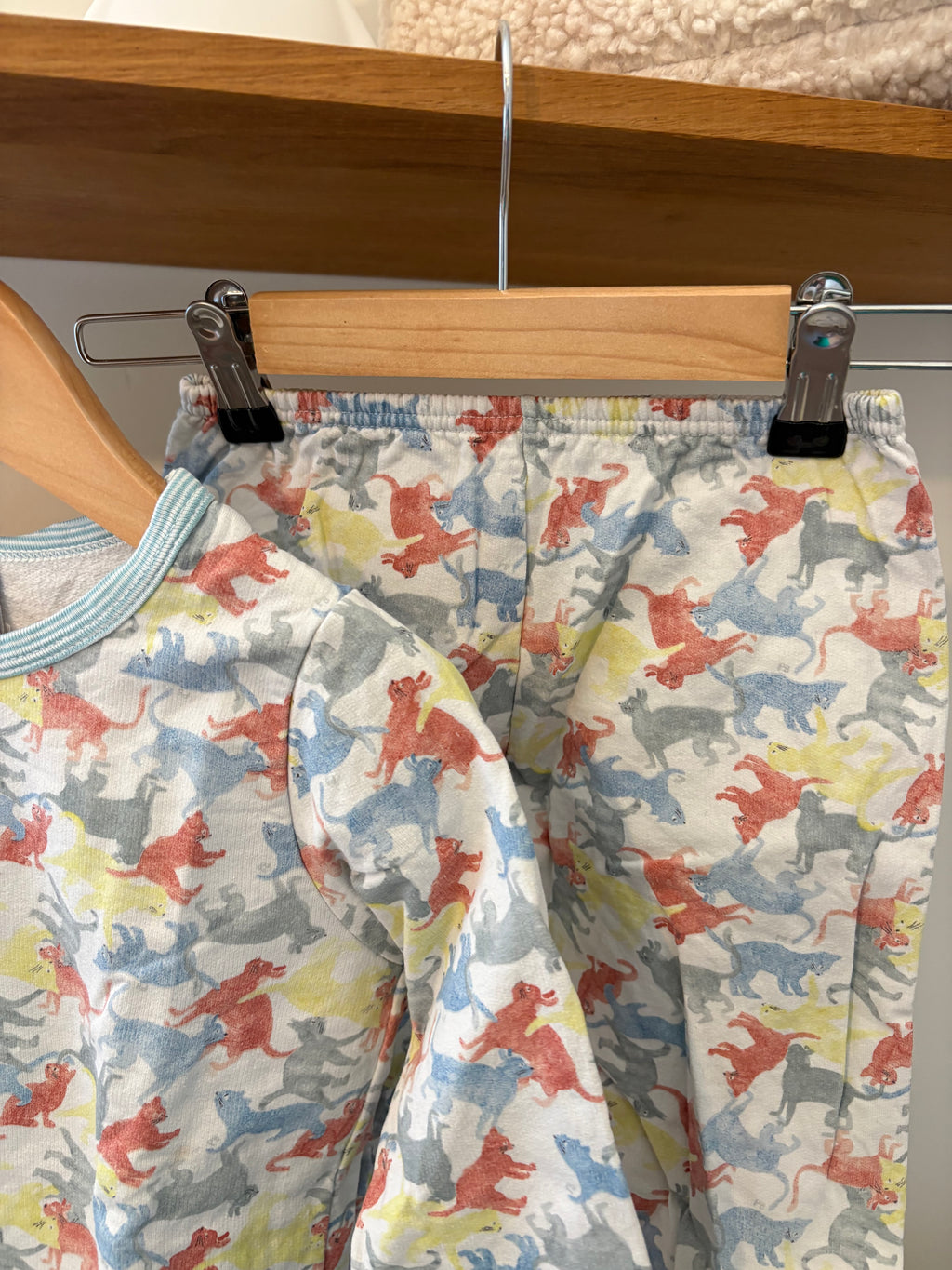 Petit Bateau - setje poezen - 5Y