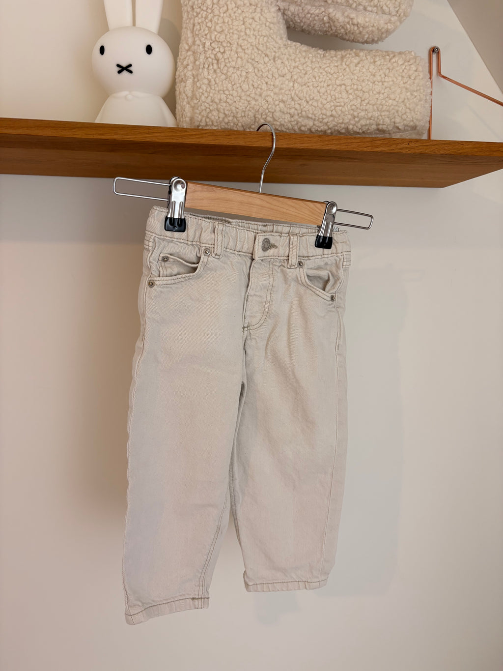Zara - witte jeans loose fit - 92