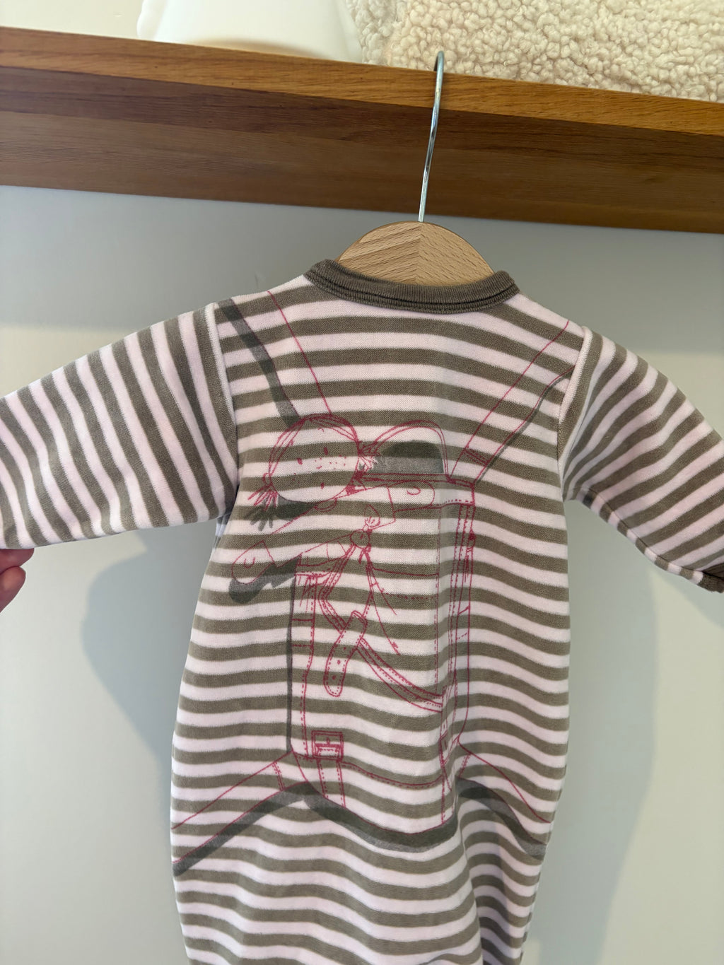 Petit Bateau - flanellen pyjama - 3M