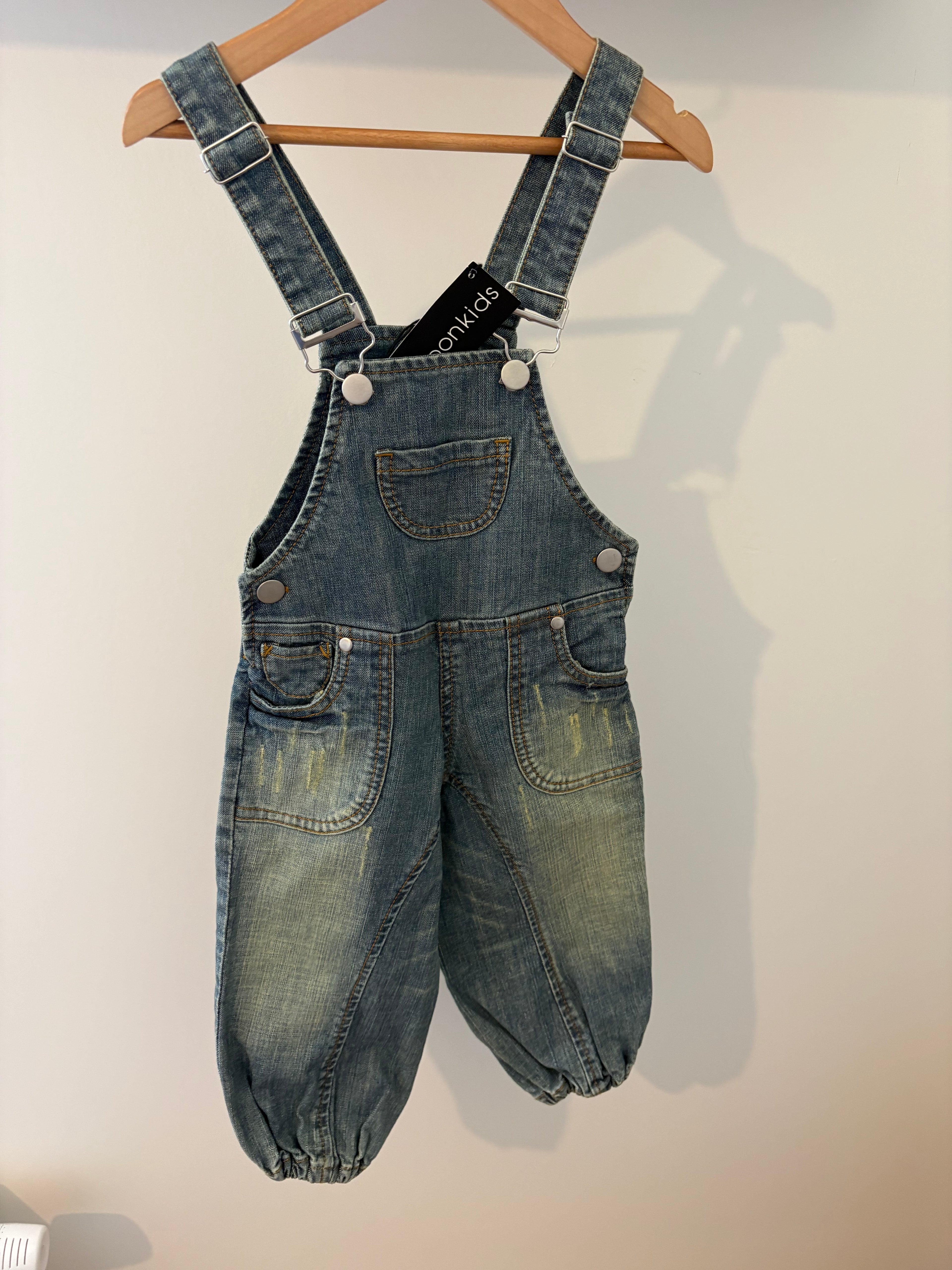 Moonkids - jeans salopette - 80