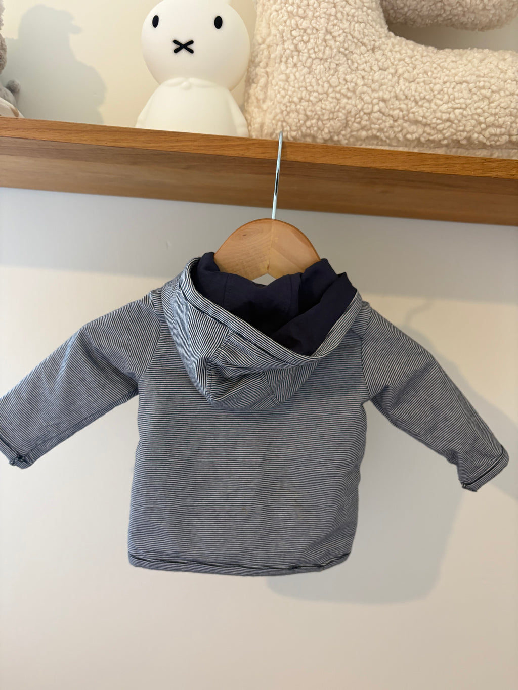 Noppies - marineblauw reversible jasje - 56