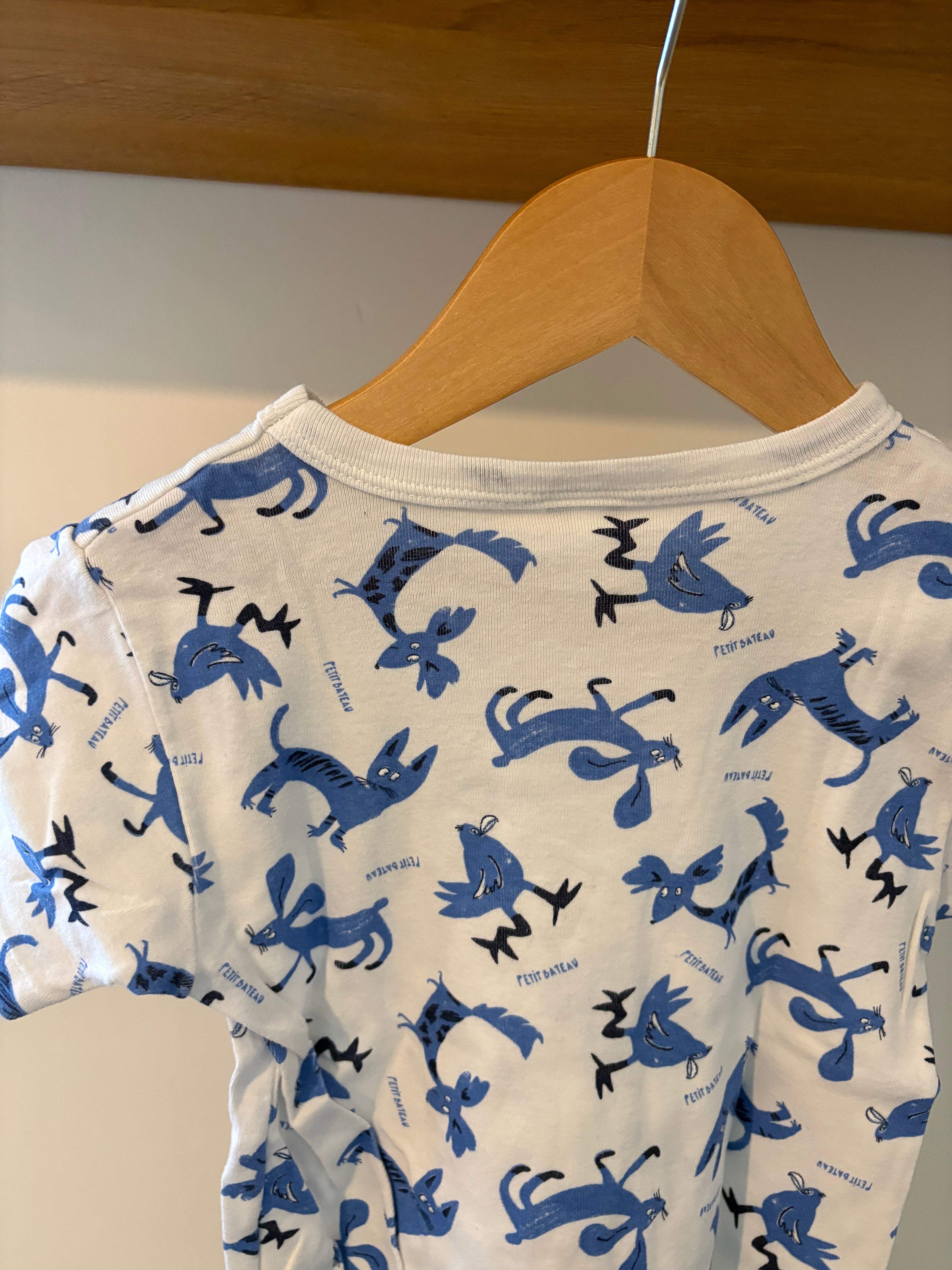 Petit Bateau - tshirt diertjes - 6Y