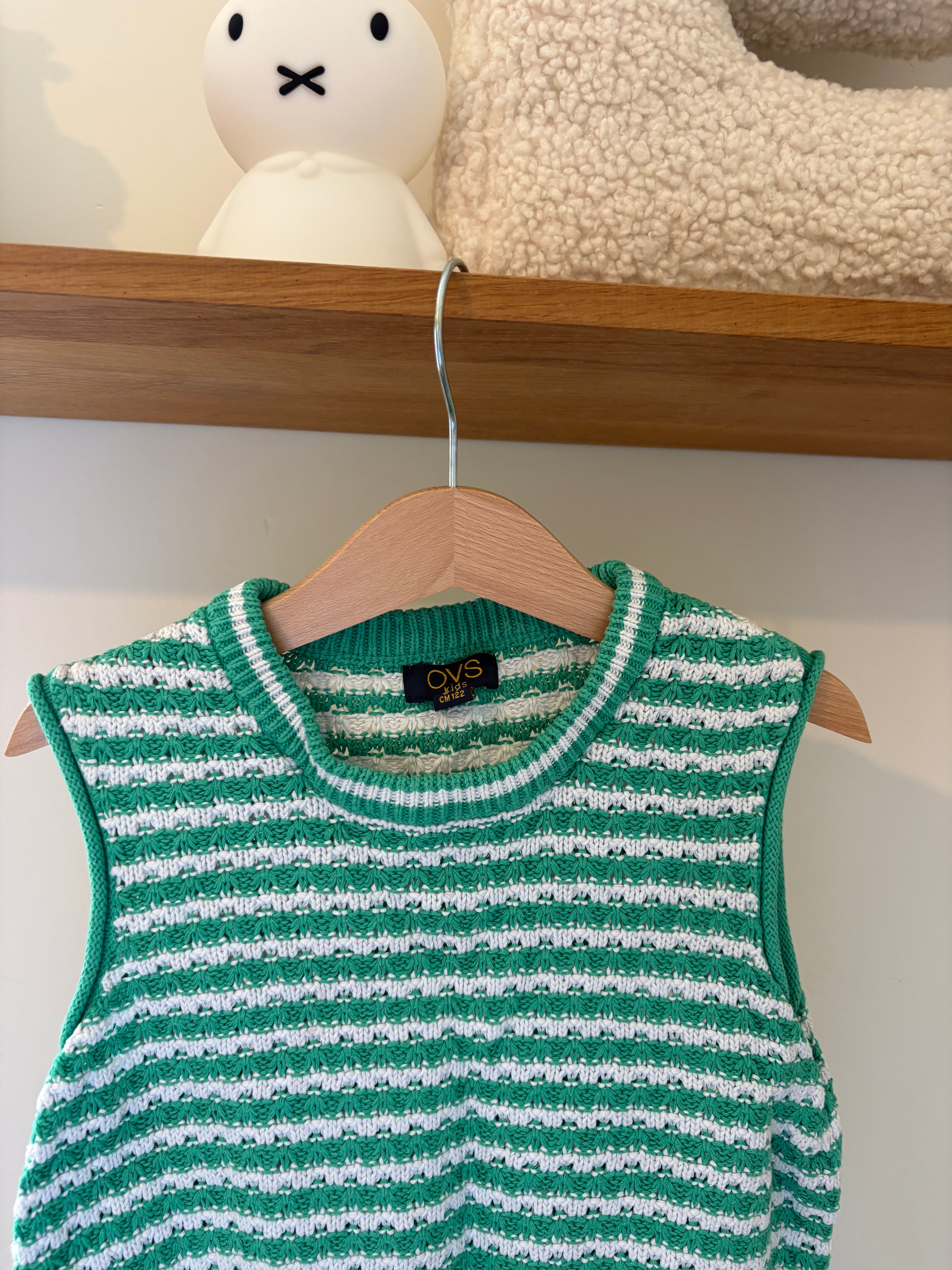 OVS- groene knit top - 6/7Y