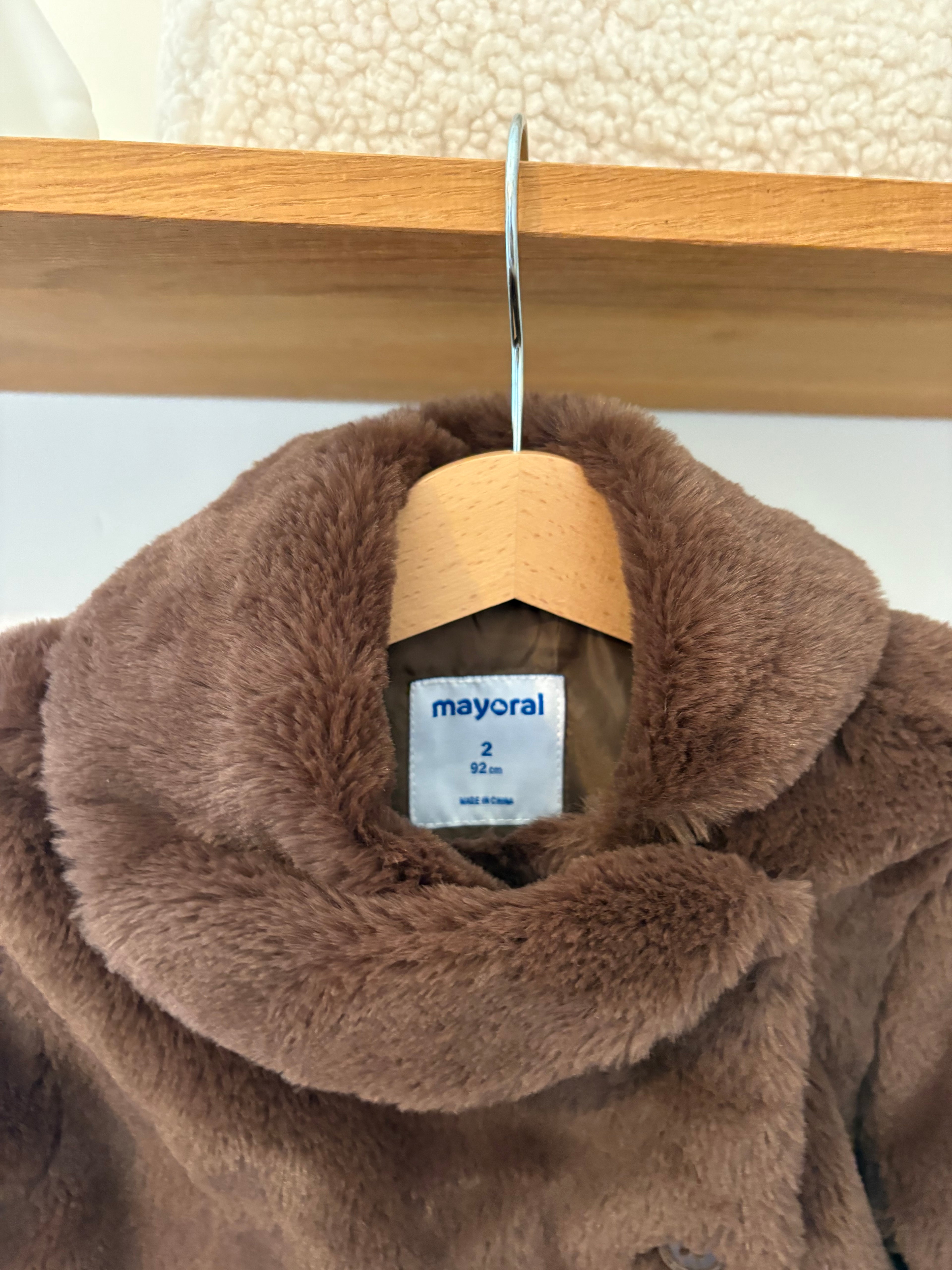 Mayoral - faux fur jasje - 92