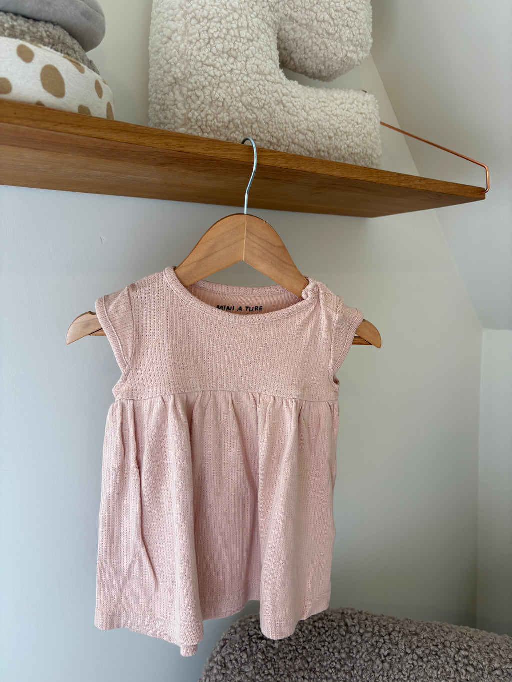 Mini a ture - jurkje roze -68