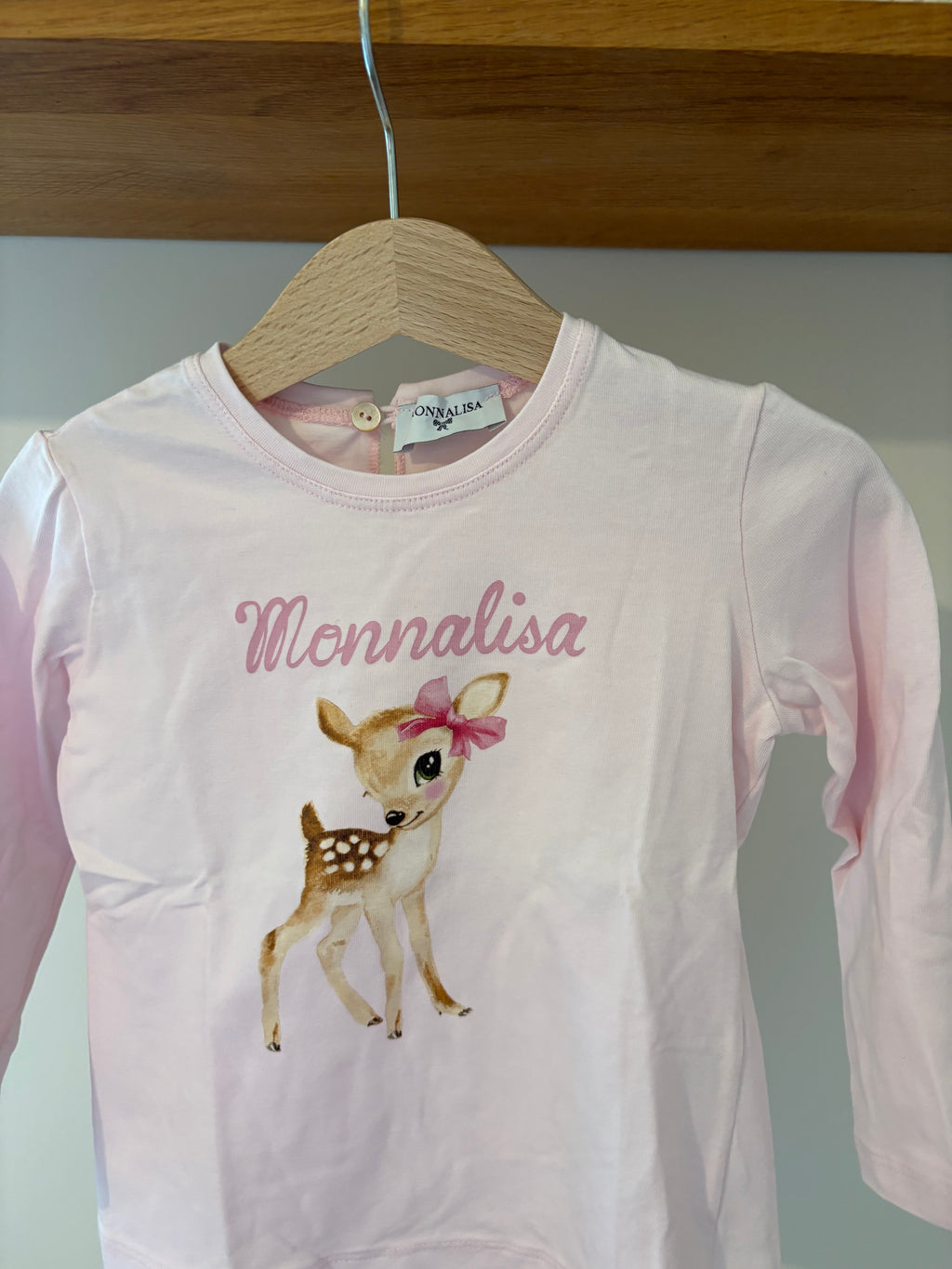 Monnalisa - tshirt lange mouwen bambi - 36M