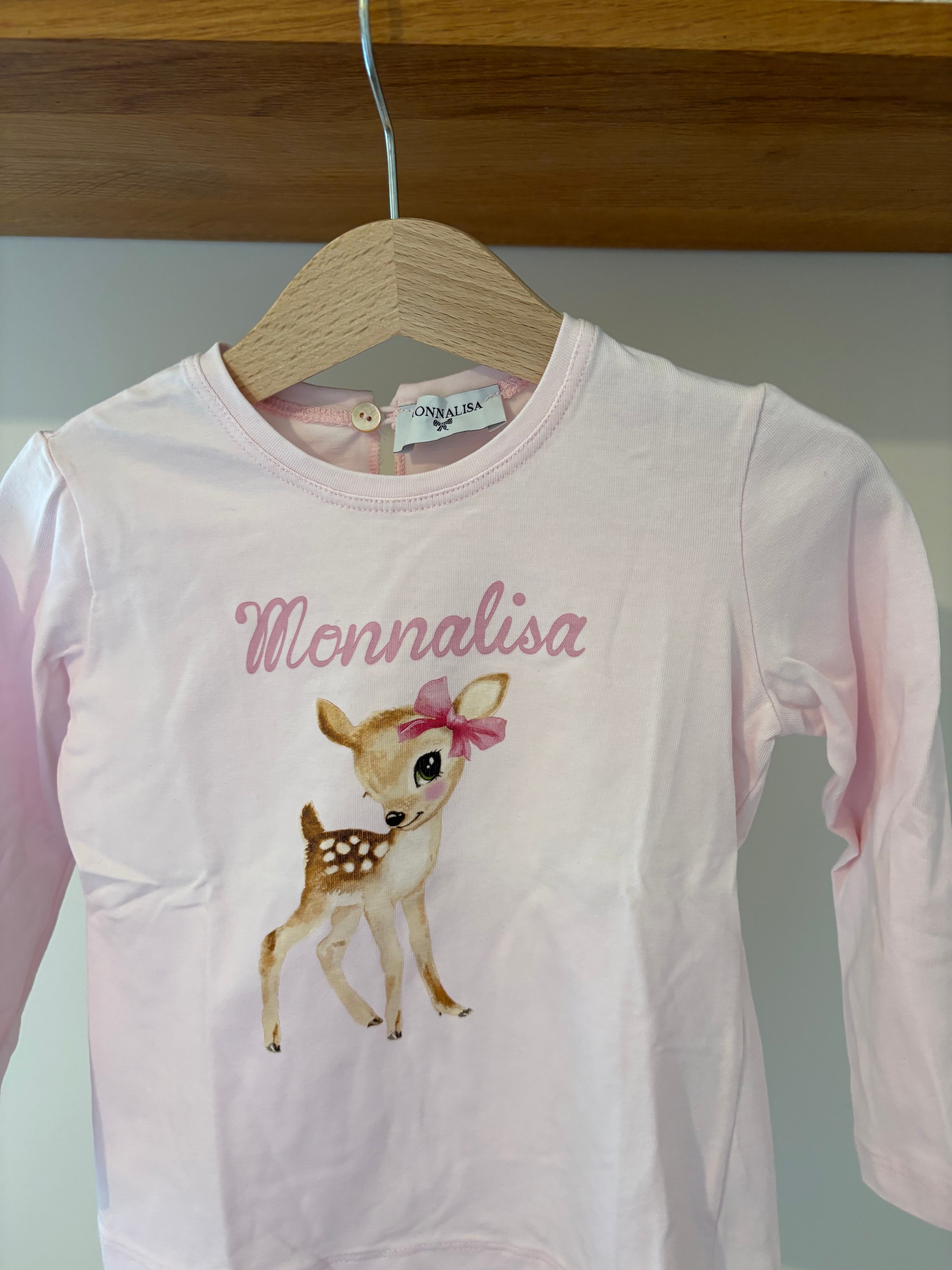 Monnalisa - tshirt lange mouwen bambi - 36M