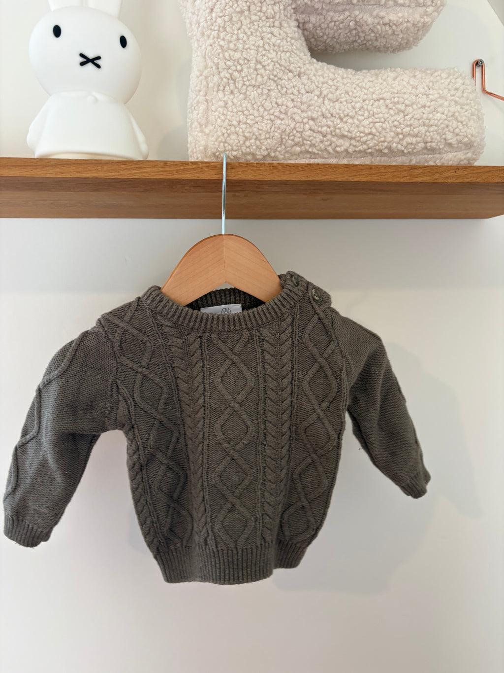 Natini - groene knit trui - 3M