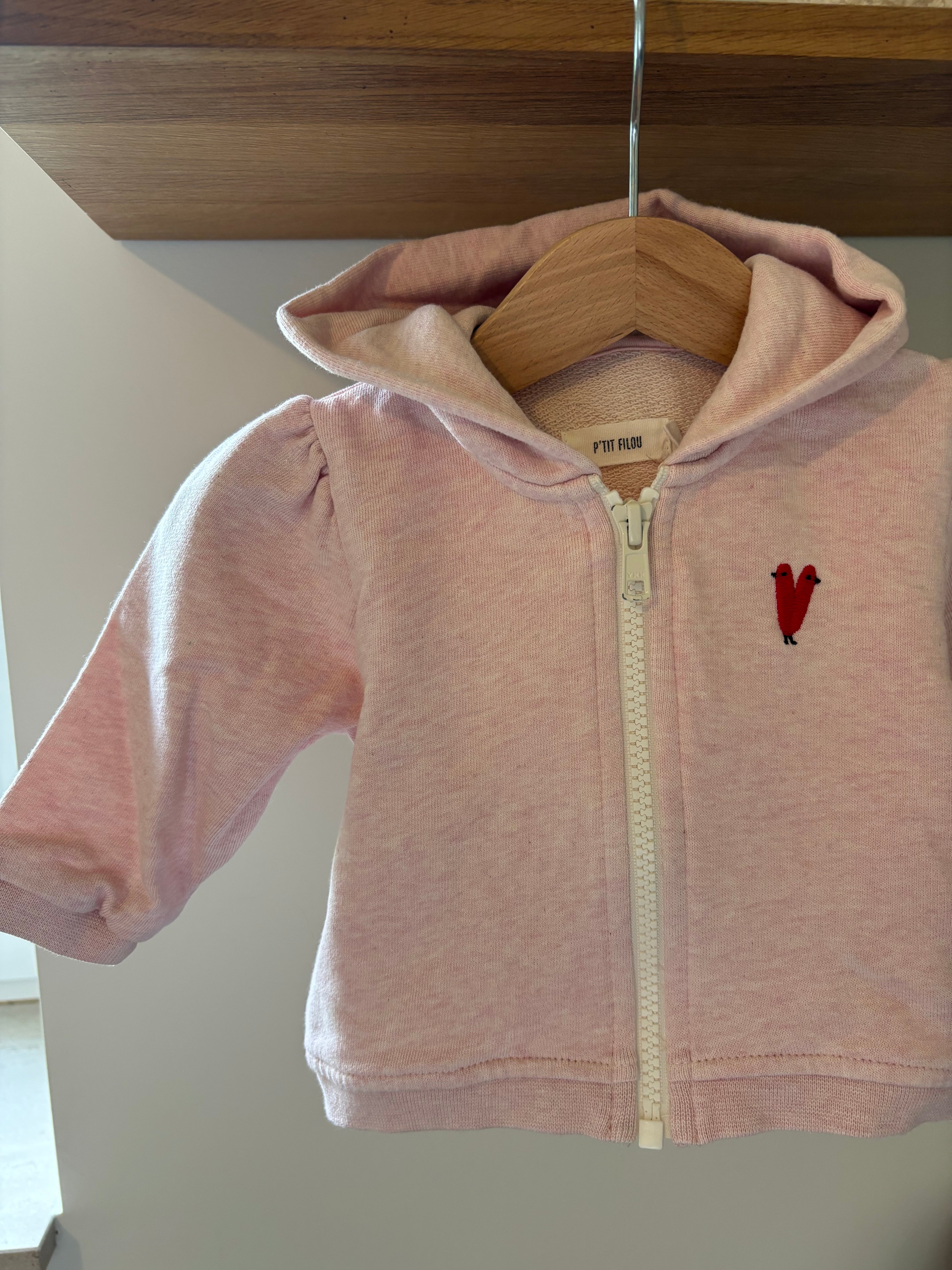 Petit Filou - roze jasje 3M