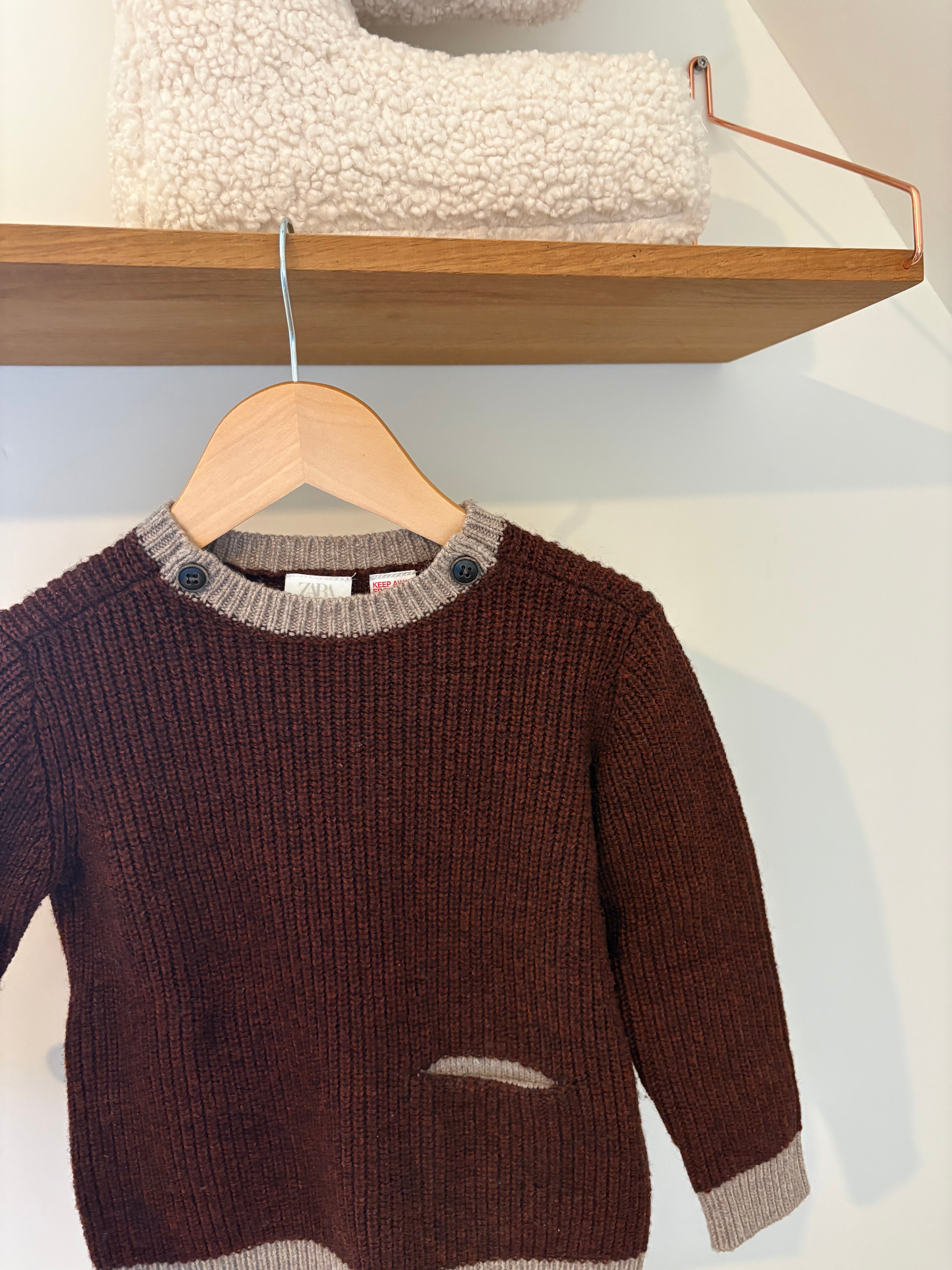 Zara - bordeaux knit - 98