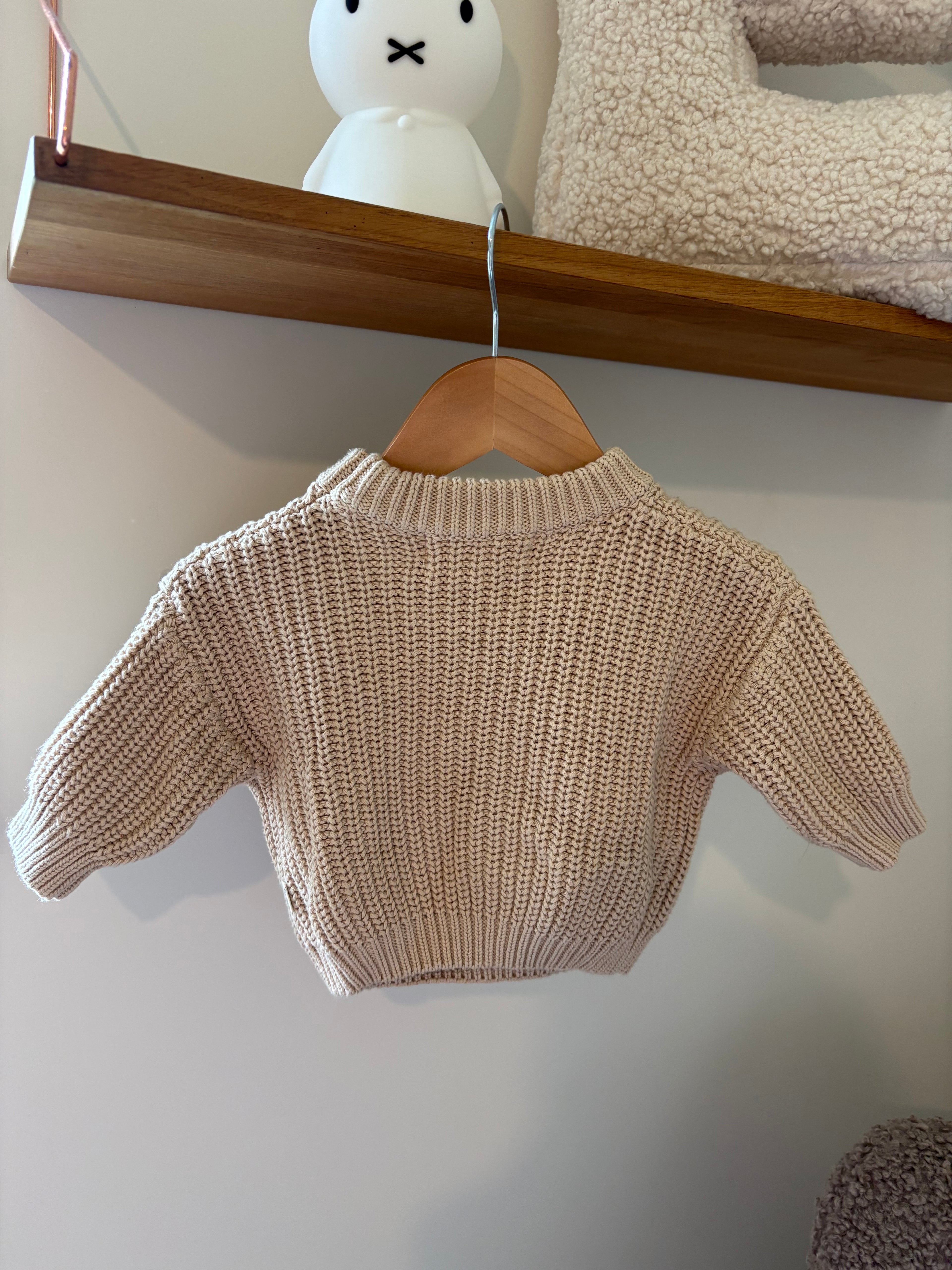 Petit Filippe - bruine oversized knit - 3M