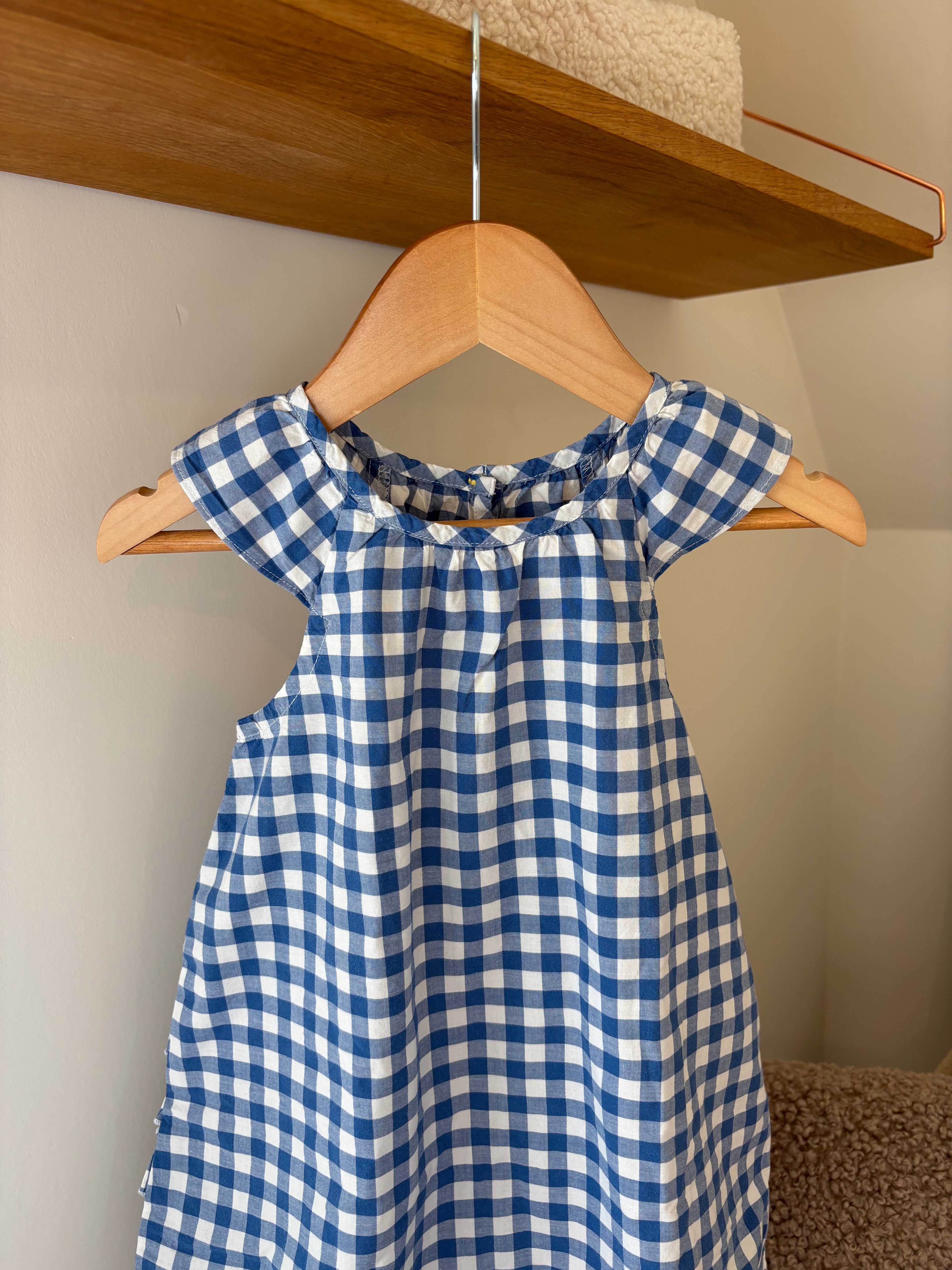 petit bateau - boxpakje blauw vichy ruitjes - 86