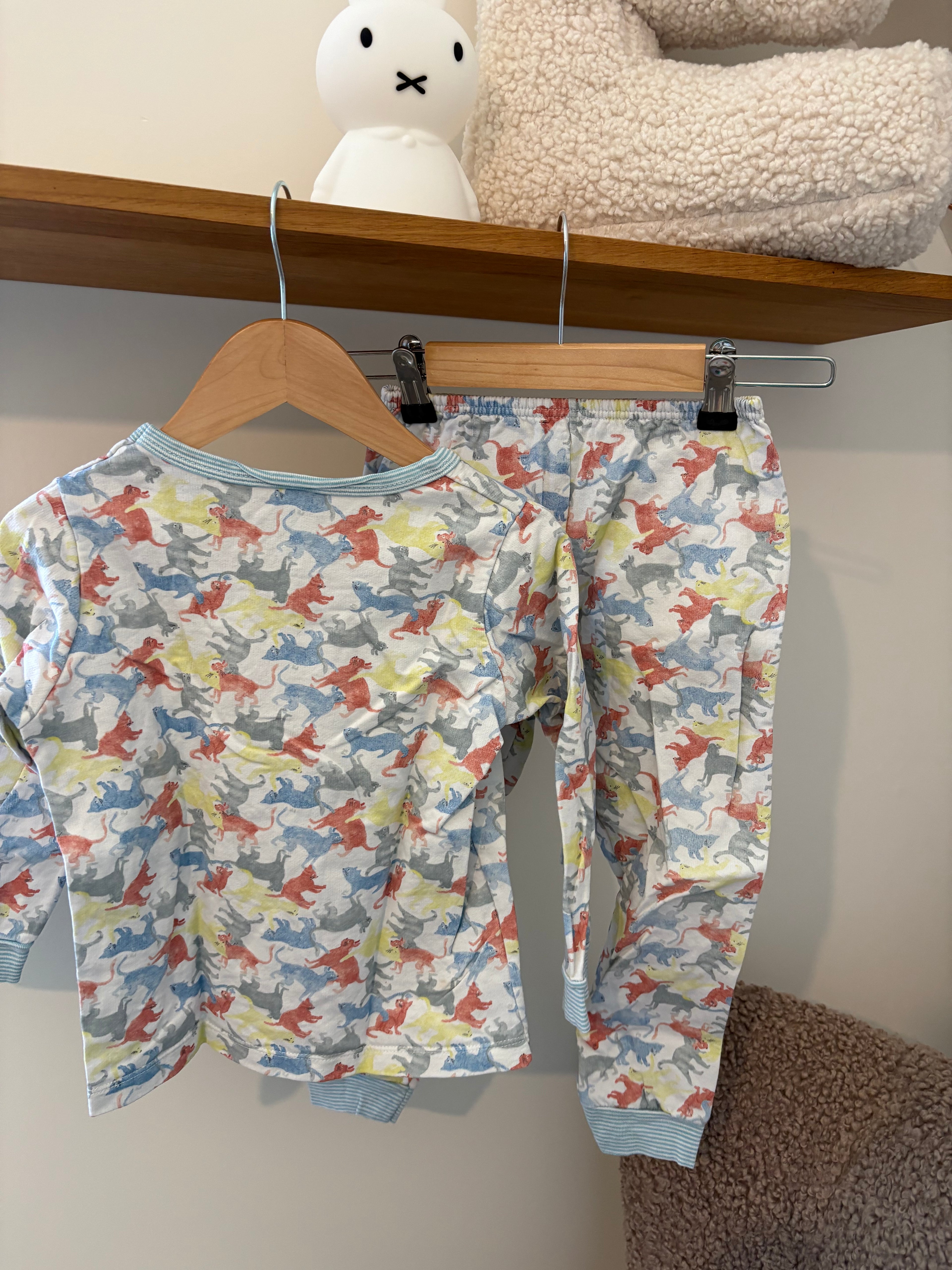 Petit Bateau - setje poezen - 5Y