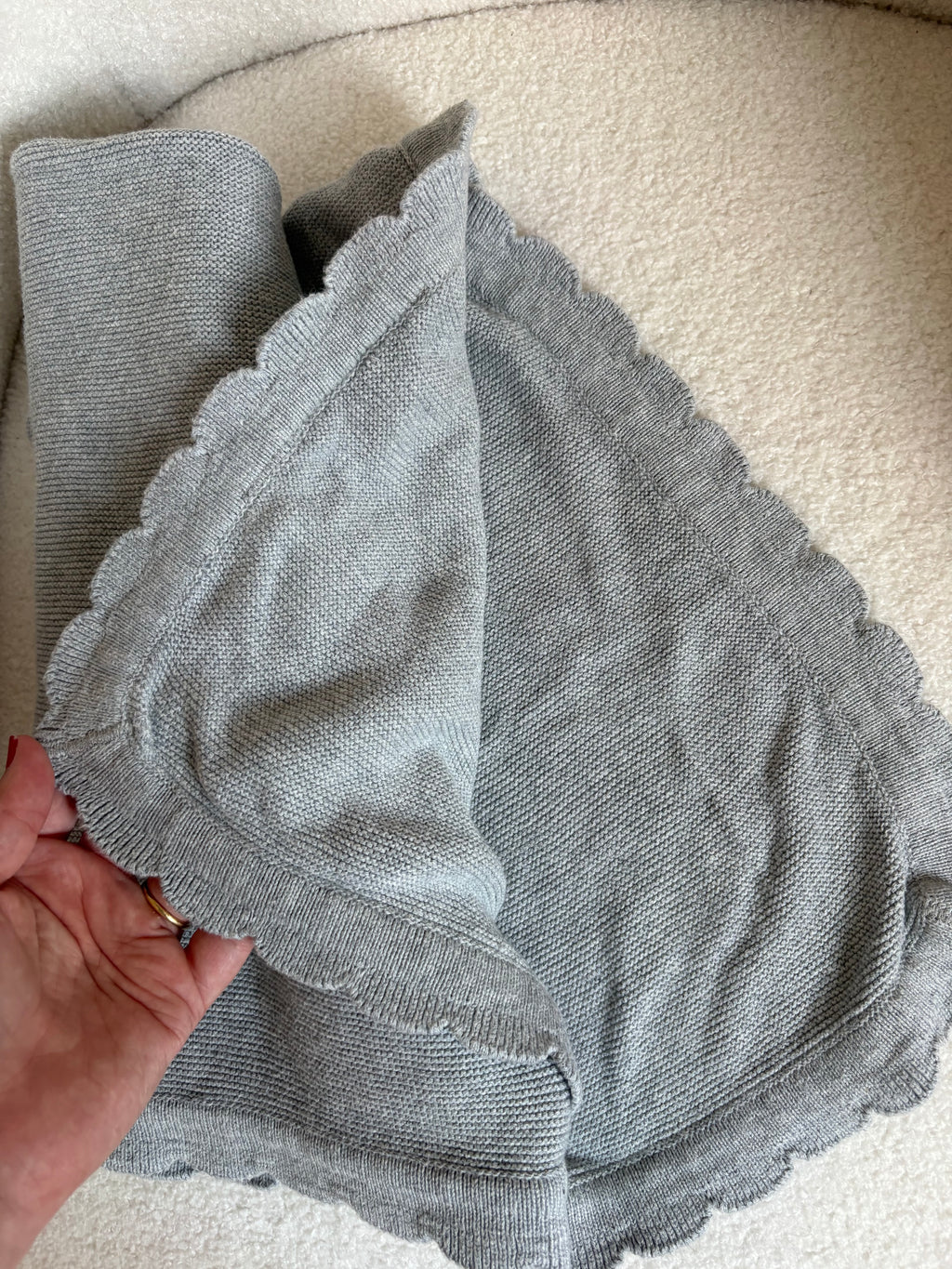 Ikea - grijs dekentje - 70x90cm