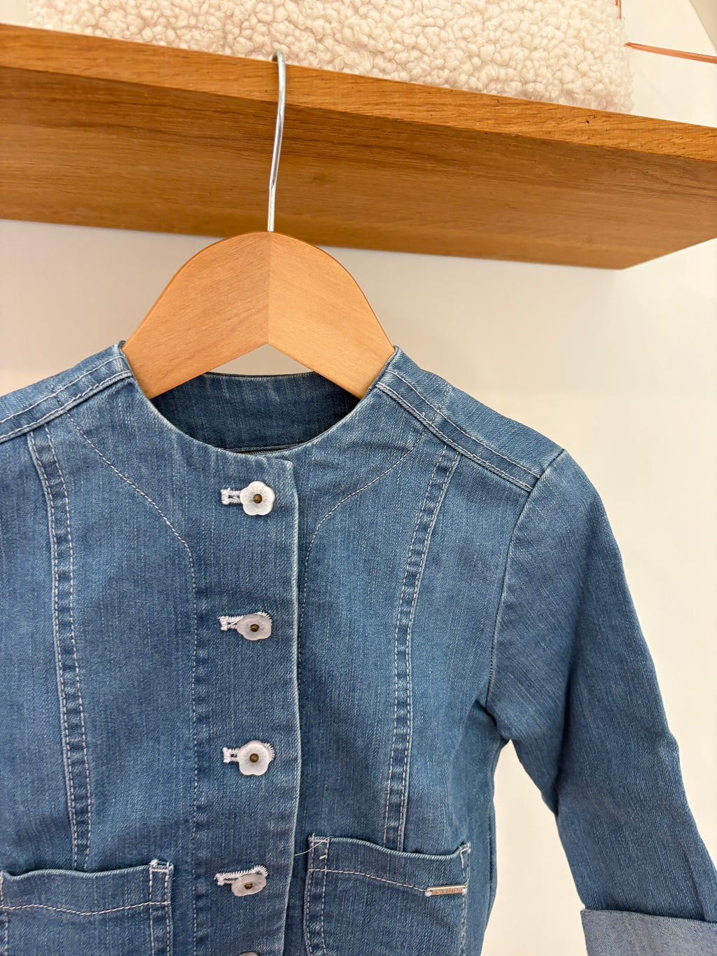 Gymp - denim blouse/vestje met knopen - 98