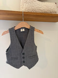 Hema - grijze gilet - 86/92