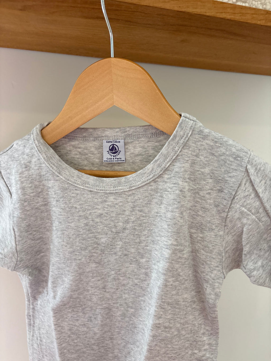 Petit Bateau - tshirt grijs - 116