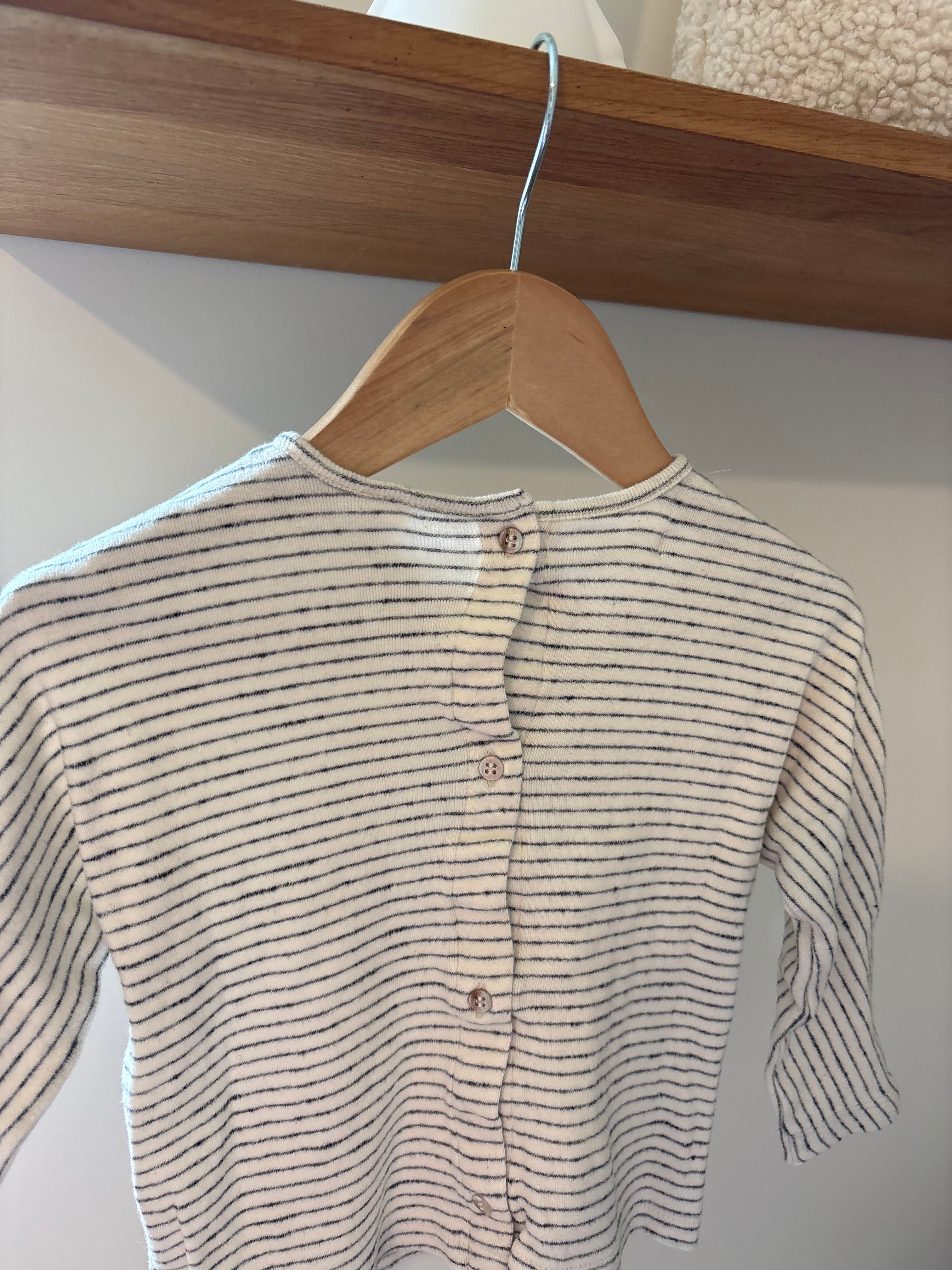 Zara - shirt lange mouwen streepjes - 86