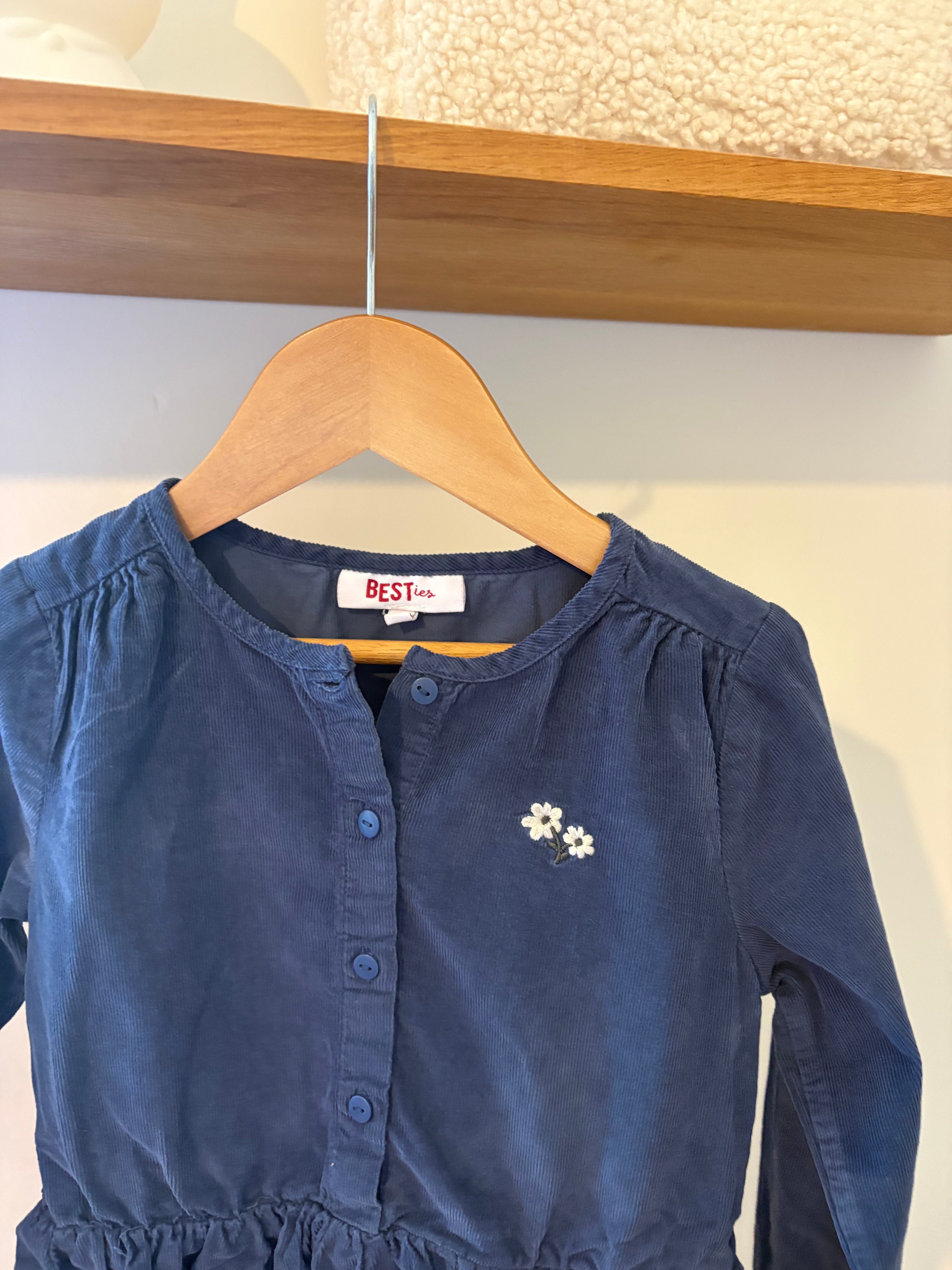 JBC - blauw jurkje - 116