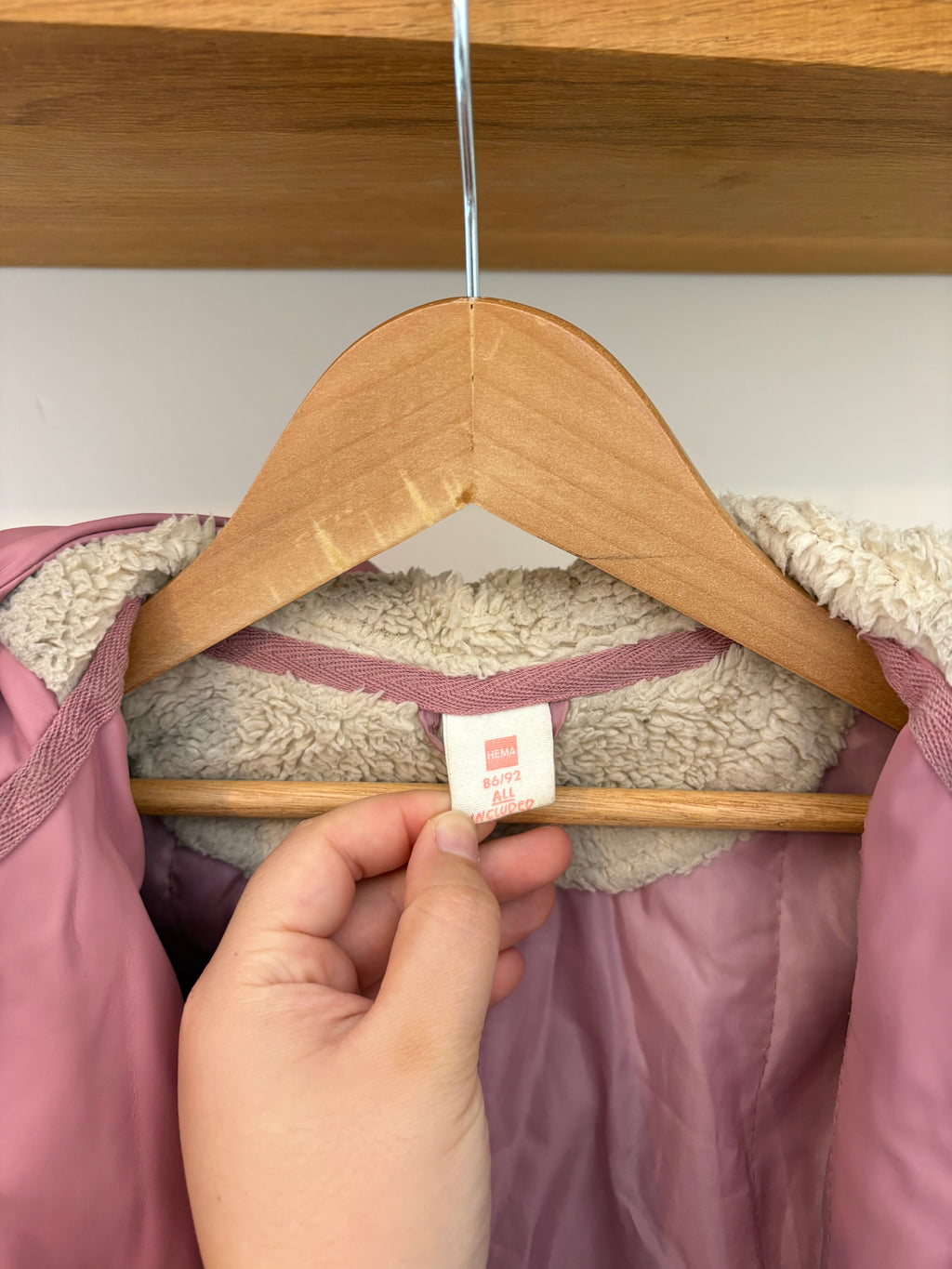 Hema - regenjas roze - 86/92