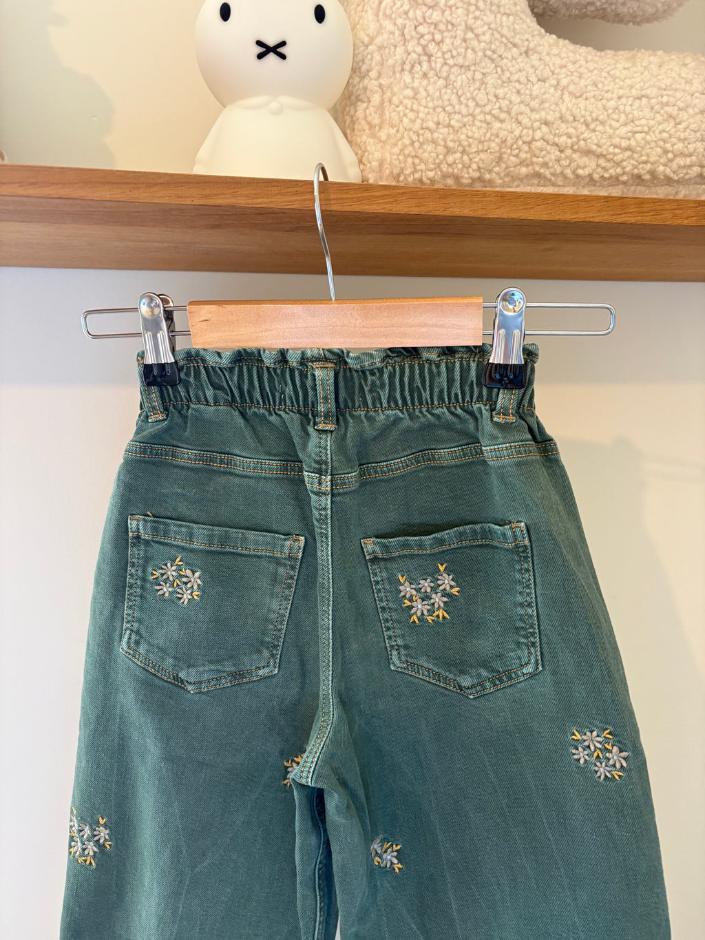 Zara - groene jeans - 116