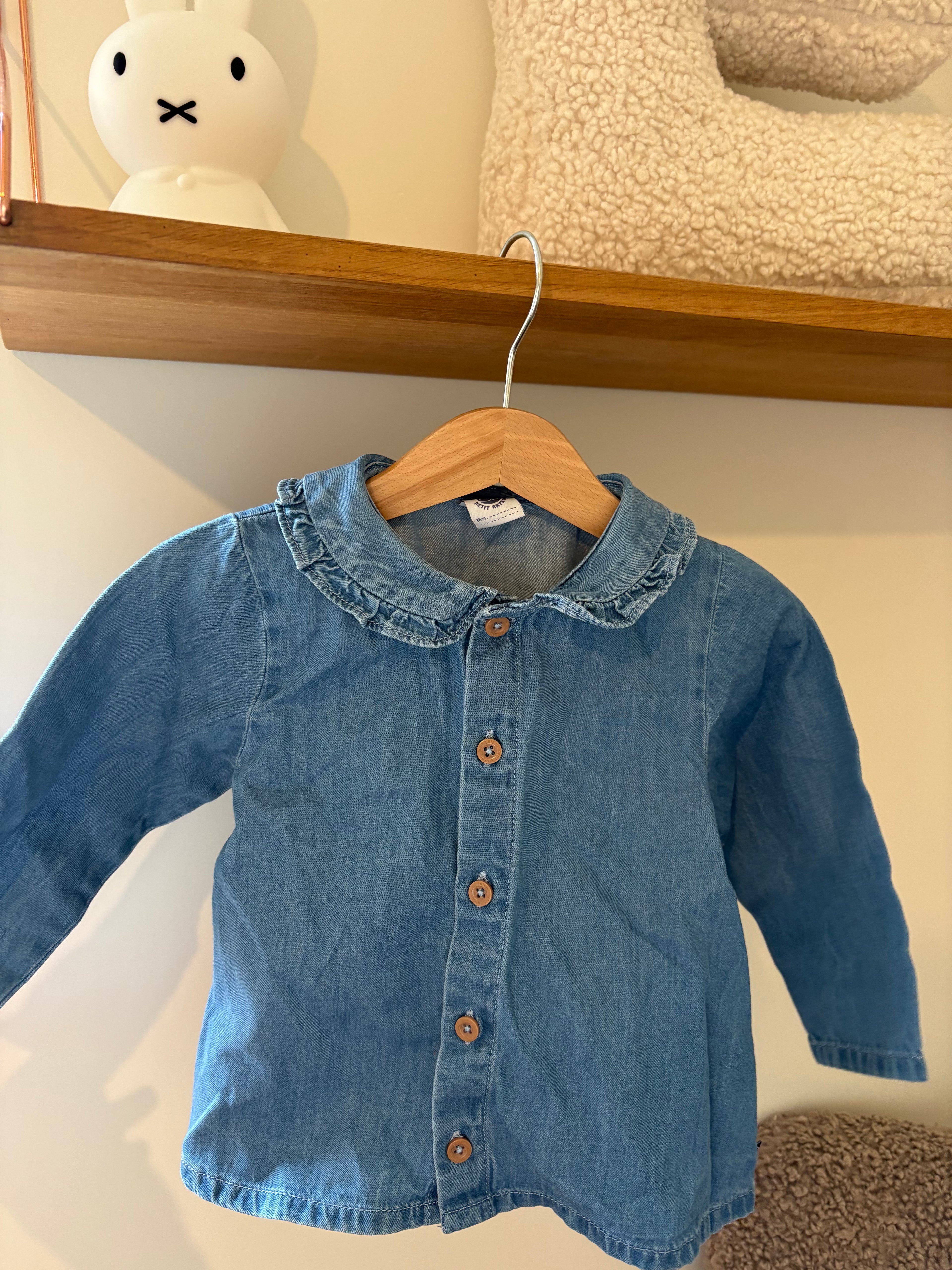 Petit Bateau demin blouse - 86
