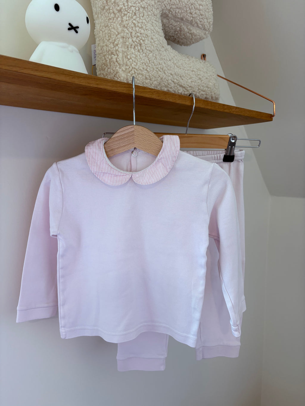 Baby Gi - roze setje met kraagje - 3Y